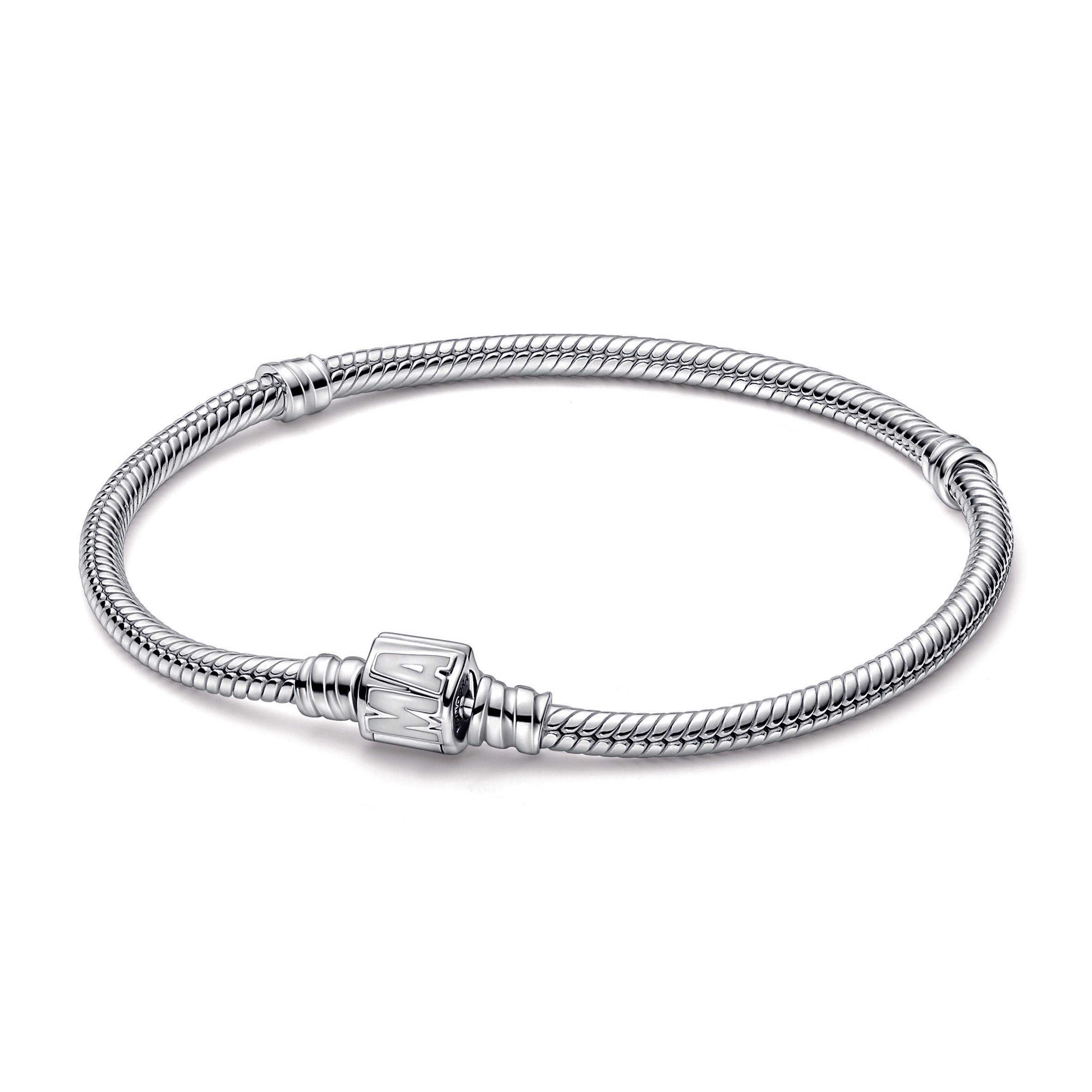 PANDORA Moments Marvel Logo Clasp Snake Chain Bracelet Enamel Bracelets Jewelry Gift