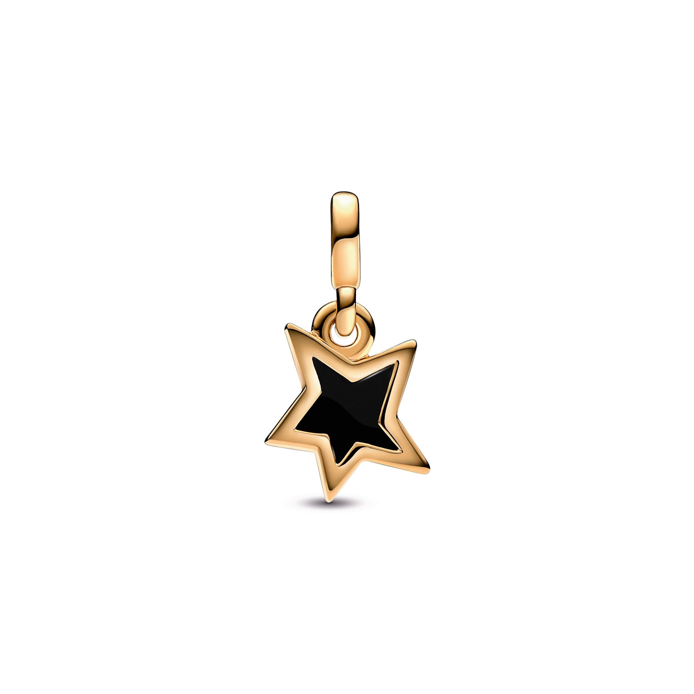 PANDORA ME Faceted Star Mini Dangle 14K Gold Plated Unique Metal Blend Charms Bracelet Charm Jewelry Gift