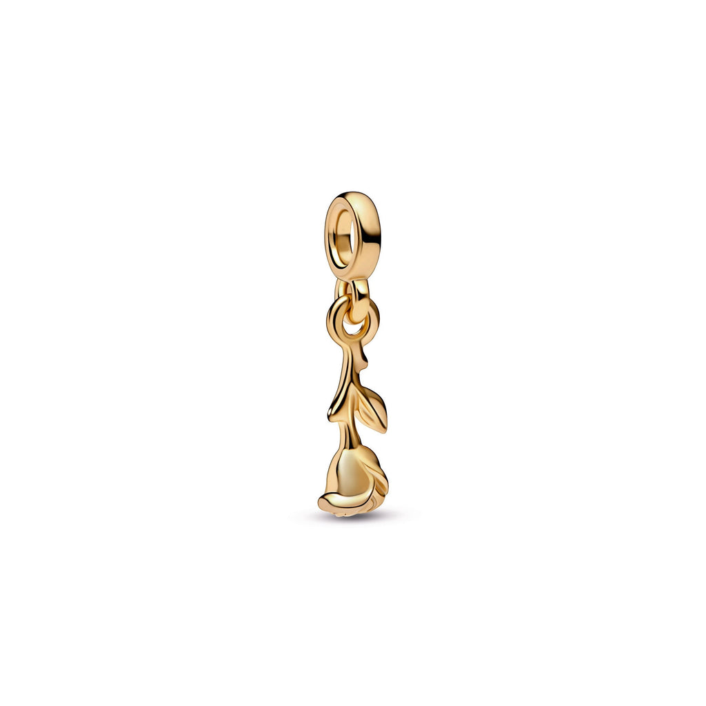 PANDORA ME Romance Rose Mini Dangle 14K Gold Plated Unique Metal Blend Charms Bracelet Charm Jewelry Gift