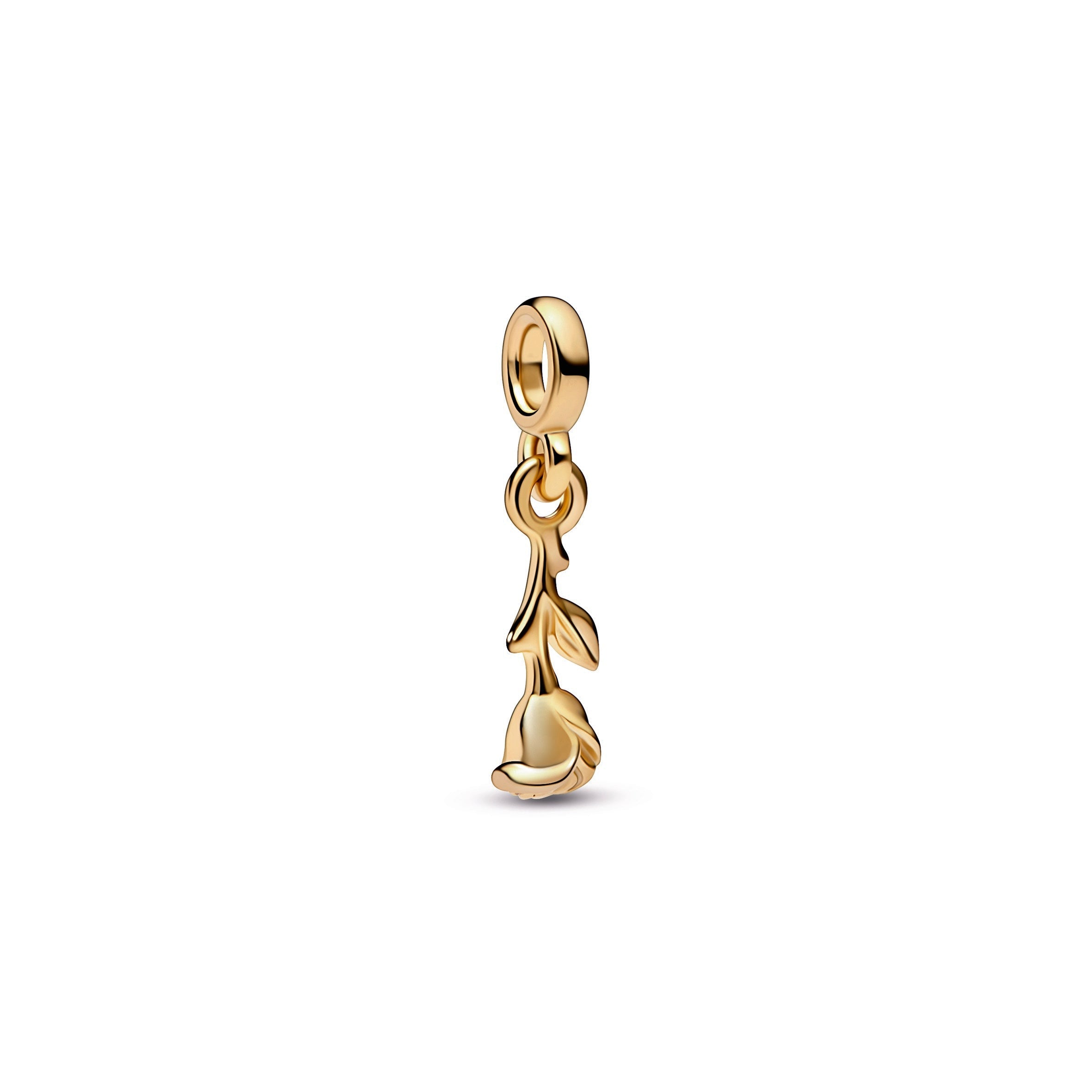PANDORA ME Romance Rose Mini Dangle 14K Gold Plated Unique Metal Blend Charms Bracelet Charm Jewelry Gift