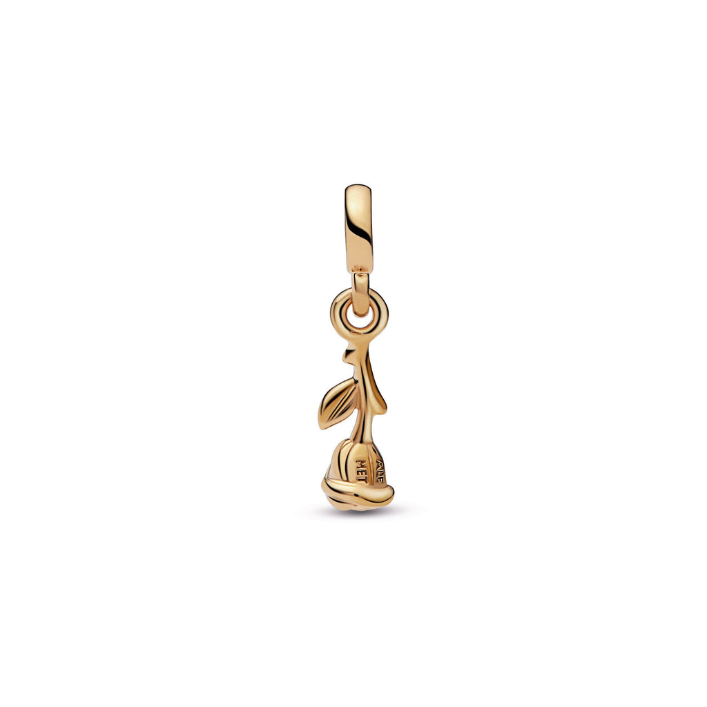 PANDORA ME Romance Rose Mini Dangle 14K Gold Plated Unique Metal Blend Charms Bracelet Charm Jewelry Gift