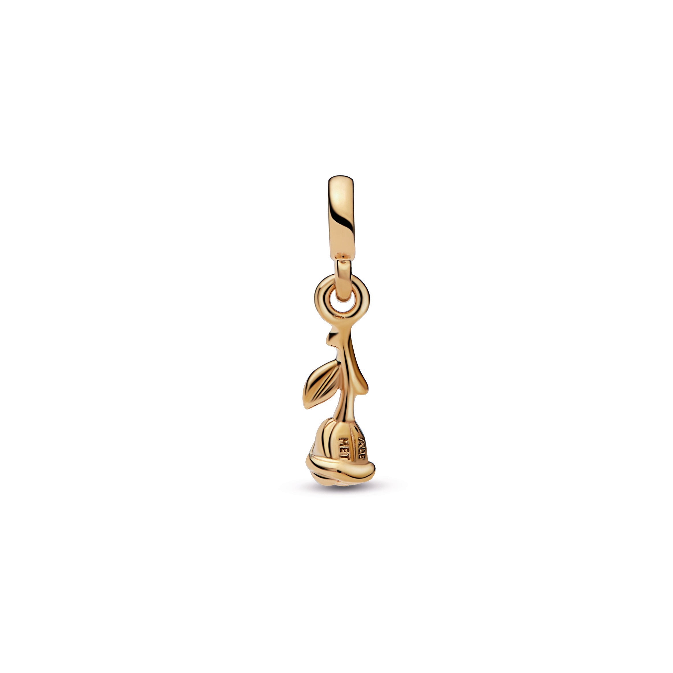 PANDORA ME Romance Rose Mini Dangle 14K Gold Plated Unique Metal Blend Charms Bracelet Charm Jewelry Gift