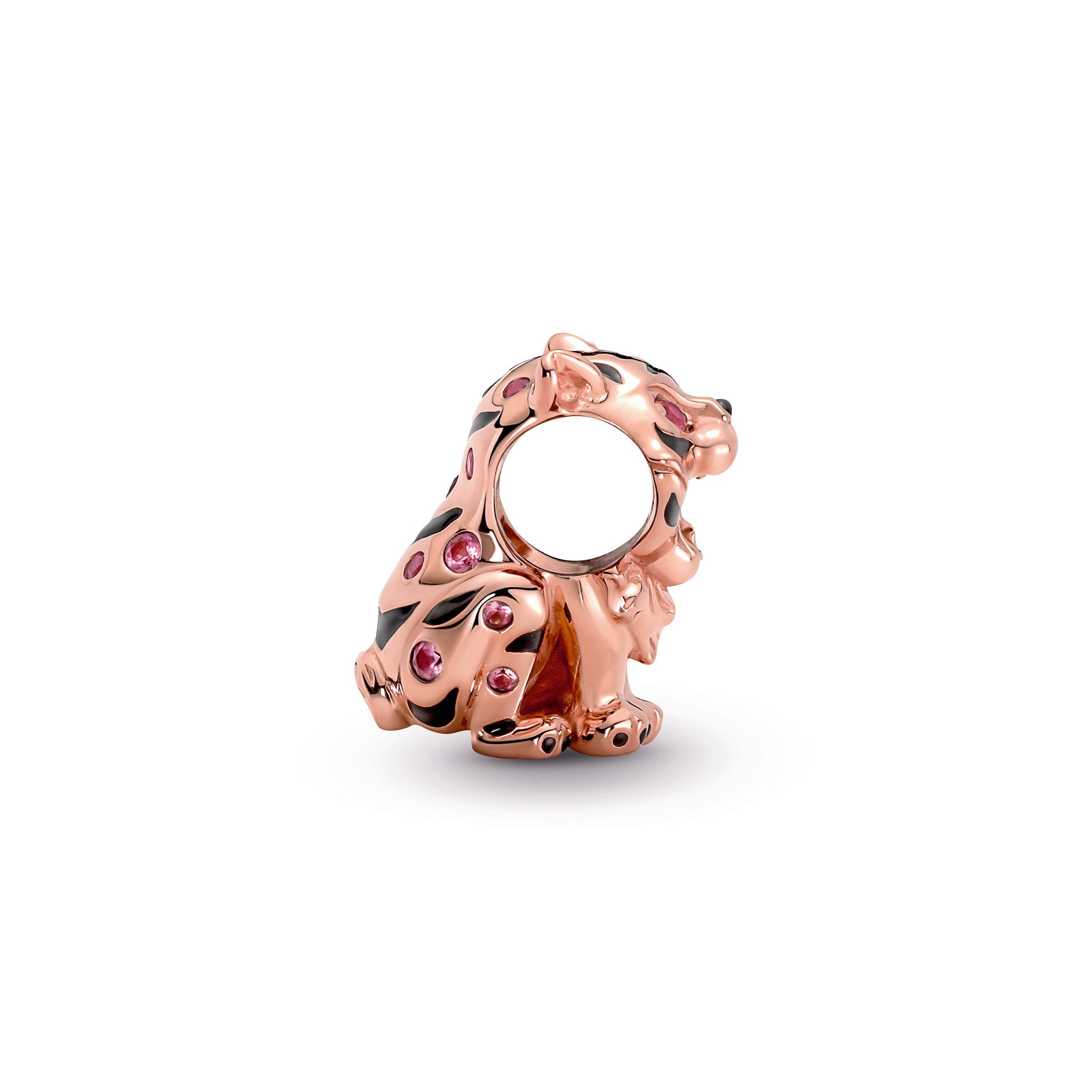 PANDORA Chinese Tiger Charm 14K Rose Gold Plated Unique Metal Blend Charms Bracelet Charm Jewelry Gift