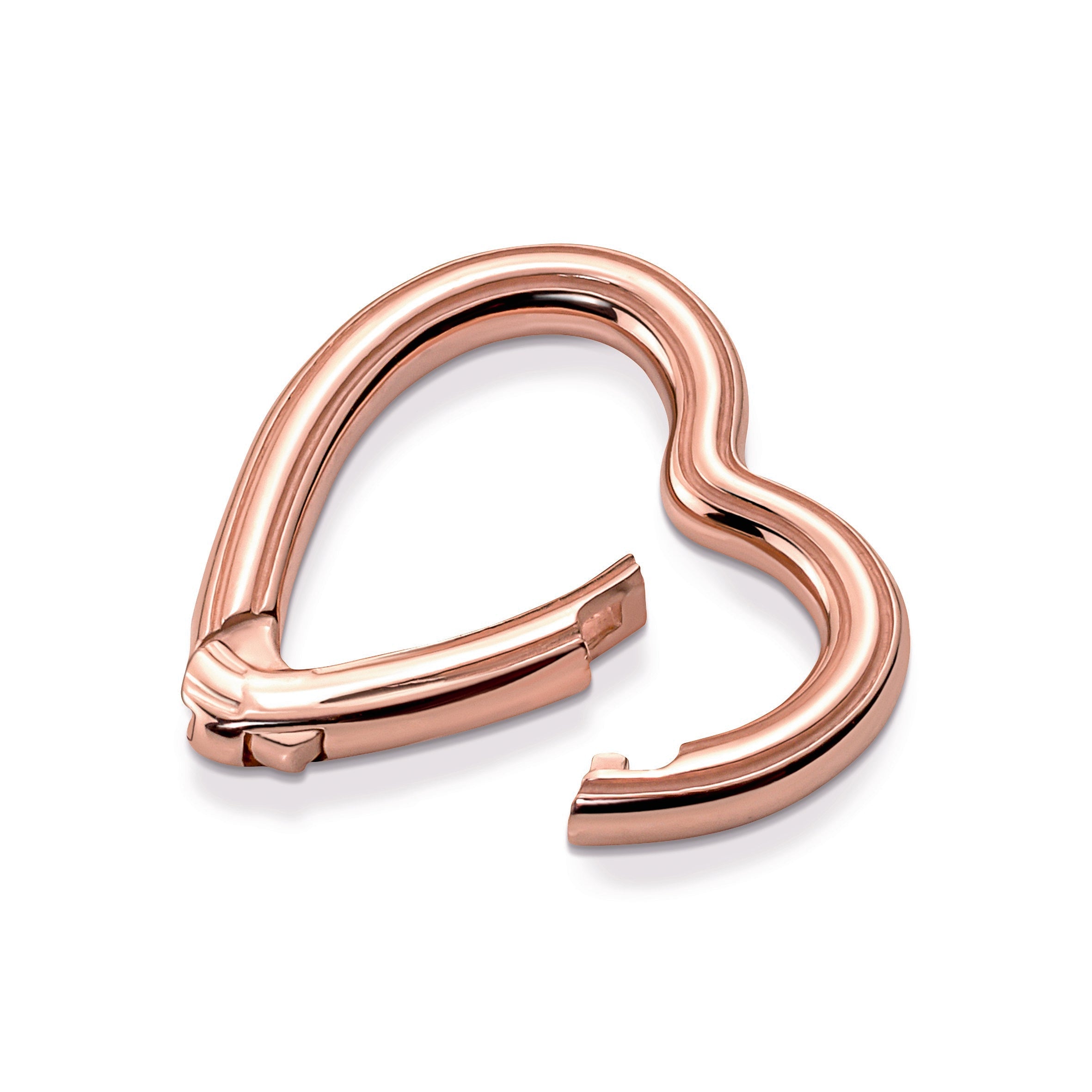 PANDORA ME Styling Heart Connector 14K Rose Gold Plated Unique Metal Blend Love Charms Bracelet Charm Jewelry Gift
