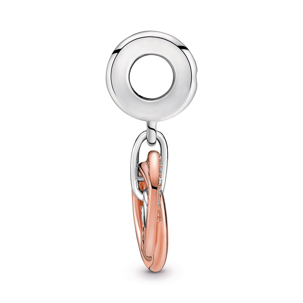 PANDORA Family Always Encircled Dangle Charm 14K Rose Gold Plated Unique Metal Blend Charms Bracelet Charm Jewelry Gift