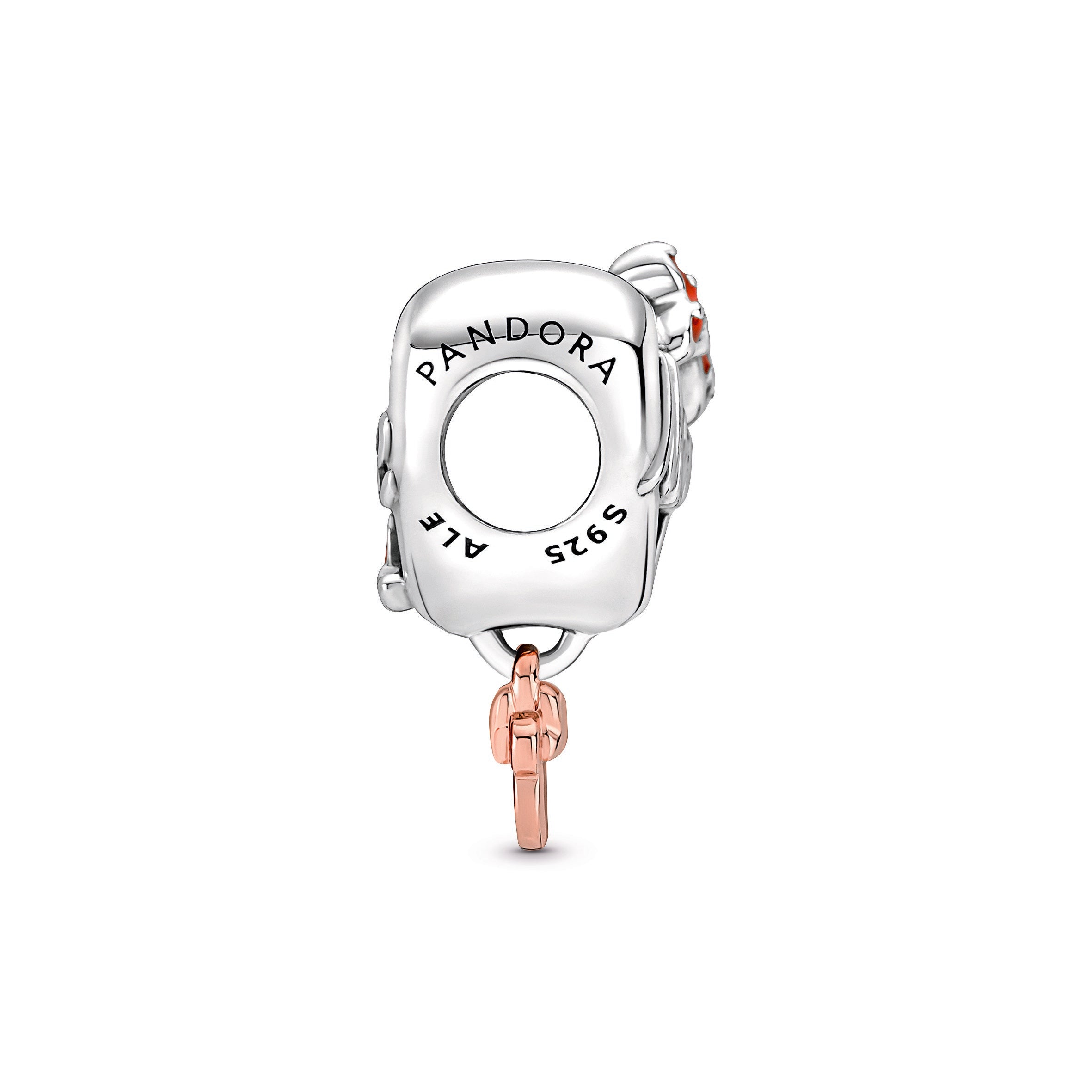 PANDORA Disney Minnie Mouse Mum Heart Charm 14K Rose Gold Plated Unique Metal Blend Charms Bracelet Charm Jewelry Gift