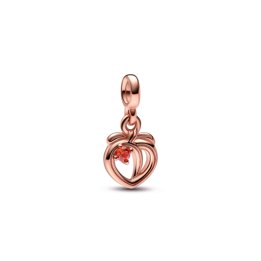 PANDORA ME Cheeky Peach Mini Dangle 14K Rose Gold Plated Unique Metal Blend Charms Bracelet Charm Jewelry Gift