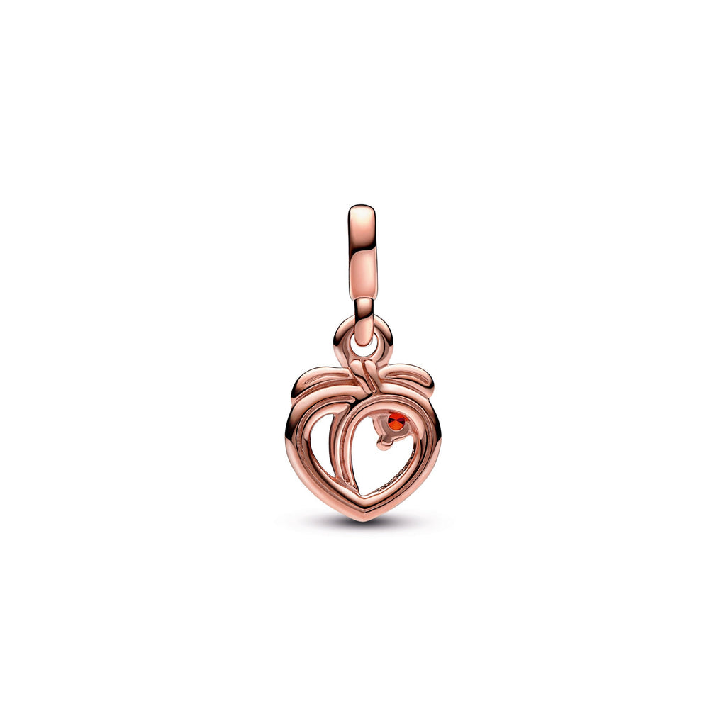 PANDORA ME Cheeky Peach Mini Dangle 14K Rose Gold Plated Unique Metal Blend Charms Bracelet Charm Jewelry Gift