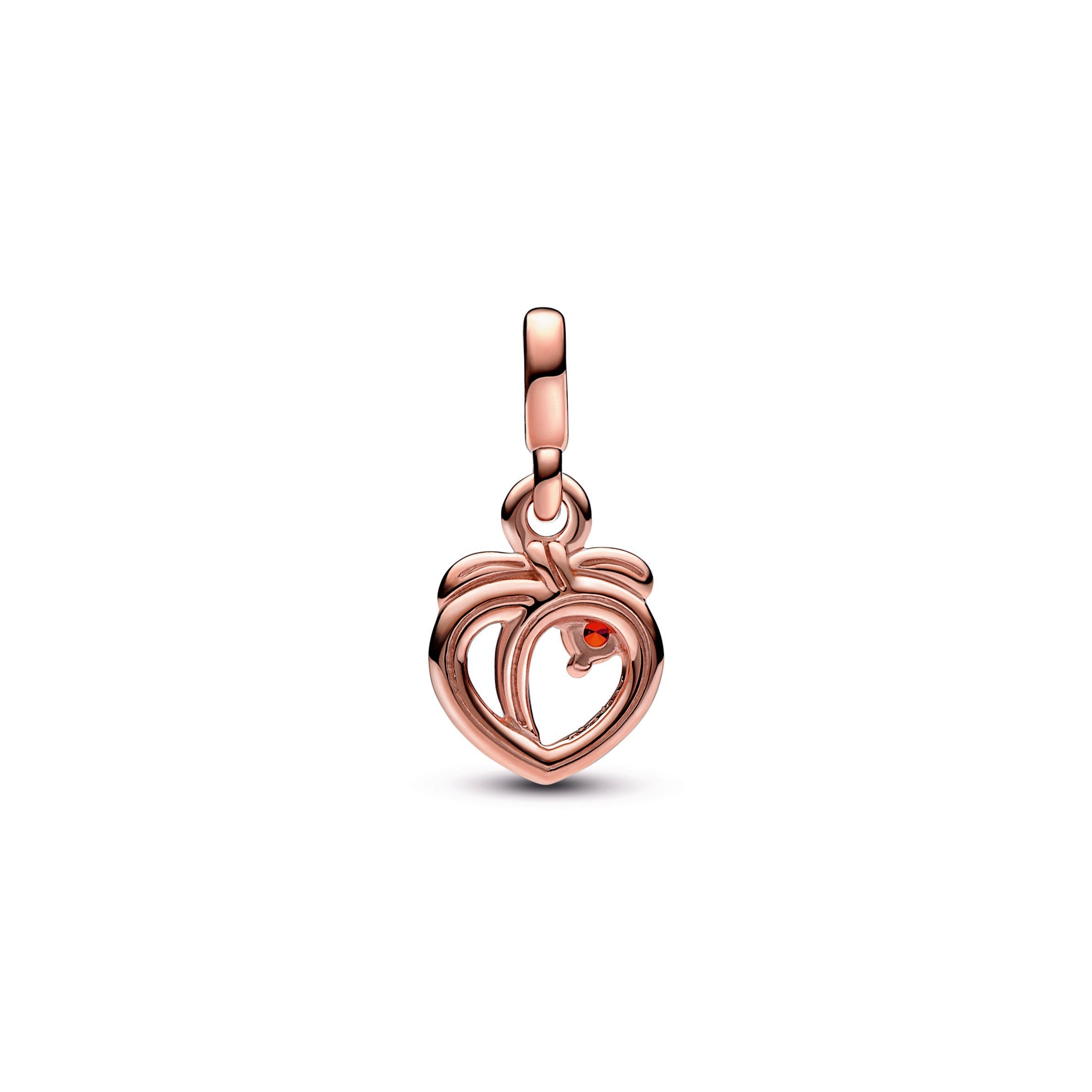 PANDORA ME Cheeky Peach Mini Dangle 14K Rose Gold Plated Unique Metal Blend Charms Bracelet Charm Jewelry Gift