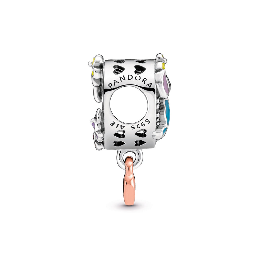 PANDORA Disney Ohana Lilo And Stitch Inspired Charm 14K Rose Gold Plated Unique Metal Blend Charms Bracelet Charm Jewelry Gift