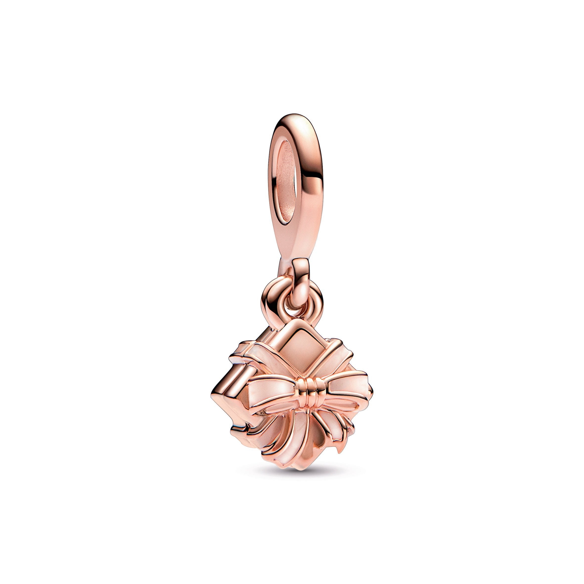 PANDORA Openable Birthday Gift Dangle Charm 14K Rose Gold Plated Unique Metal Blend Birthdays Charms Bracelet Charm Jewelry Gift