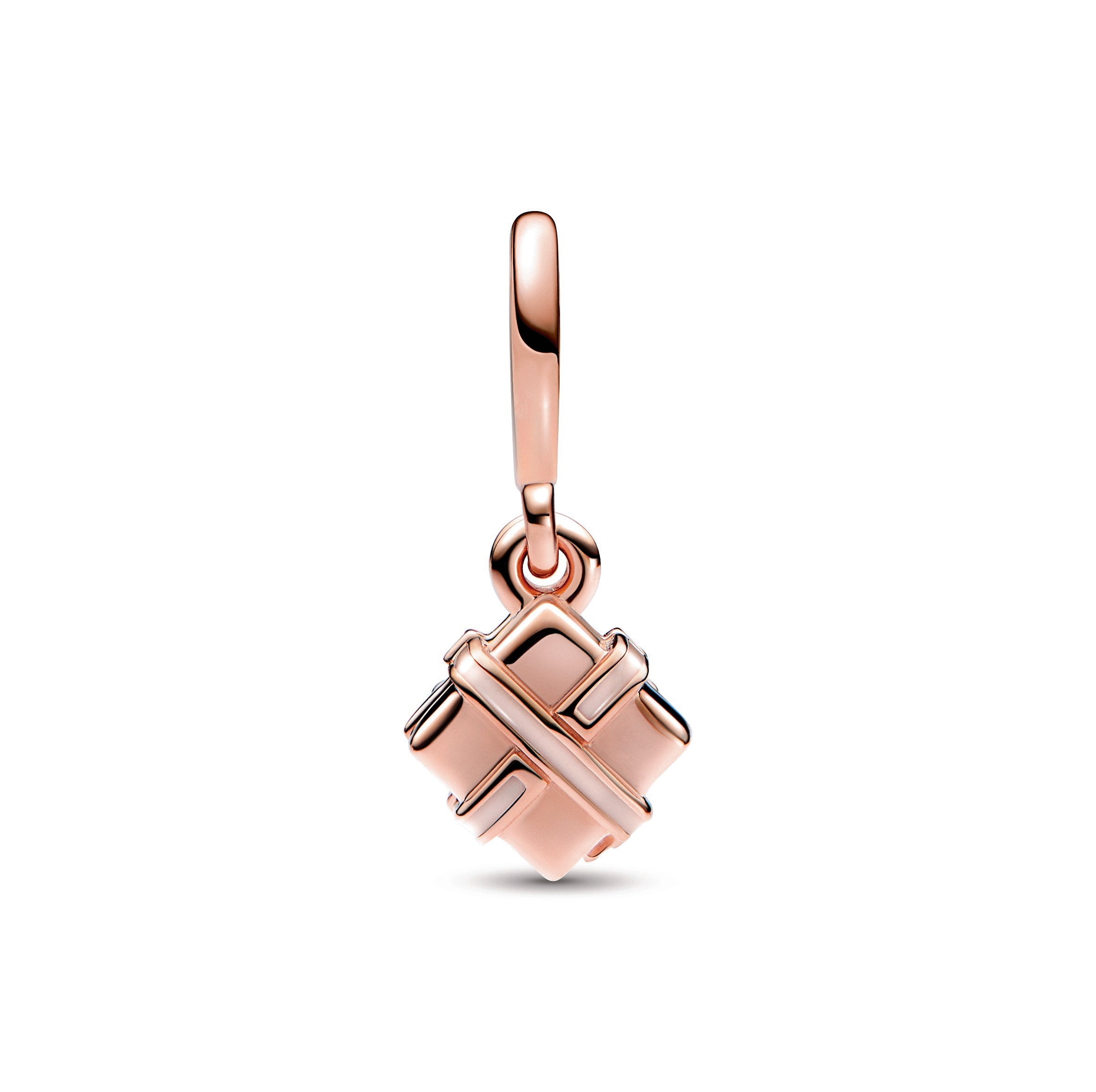 PANDORA Openable Birthday Gift Dangle Charm 14K Rose Gold Plated Unique Metal Blend Birthdays Charms Bracelet Charm Jewelry Gift