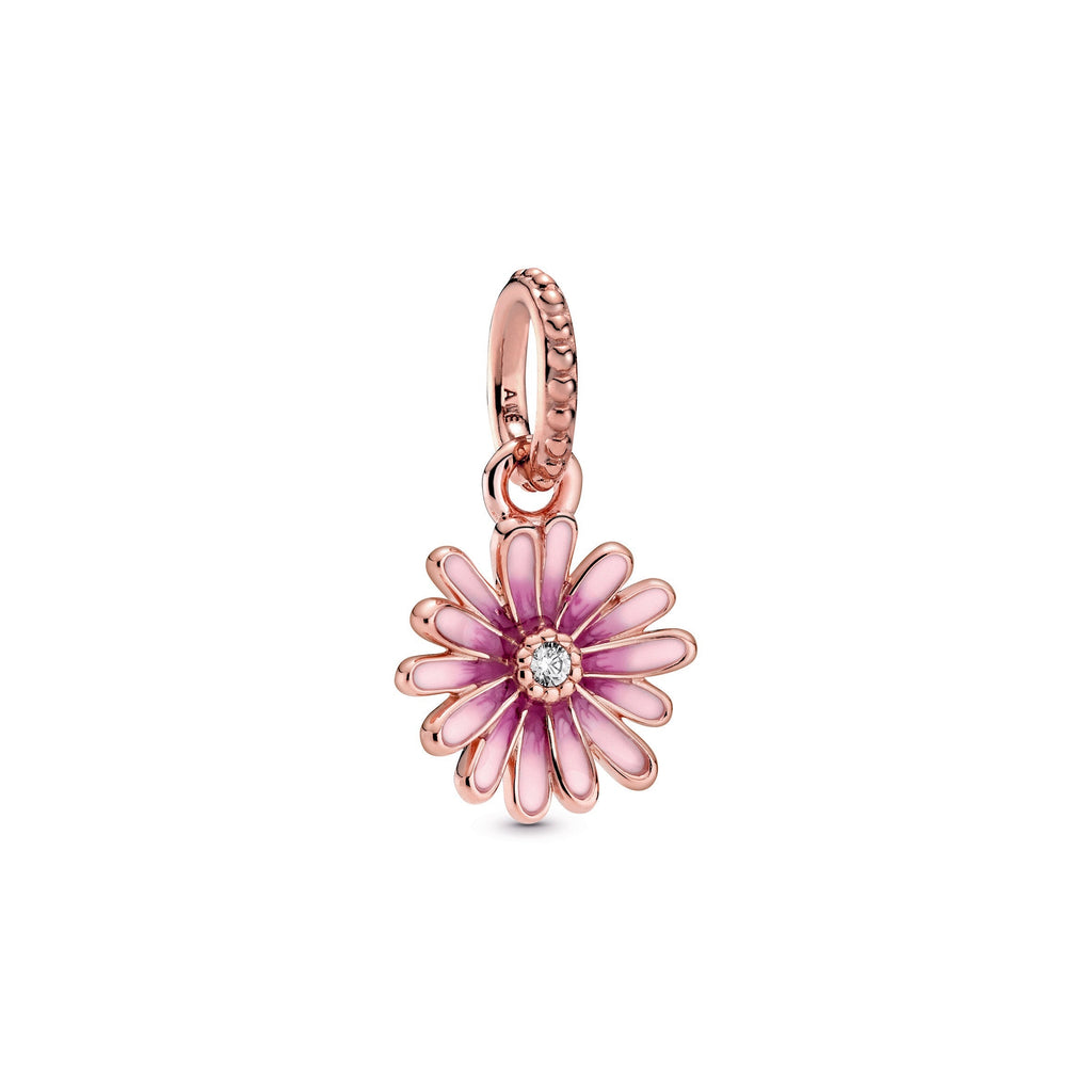 PANDORA Pink Daisy Flower Dangle Charm Charms Bracelet Charm Jewelry Gift