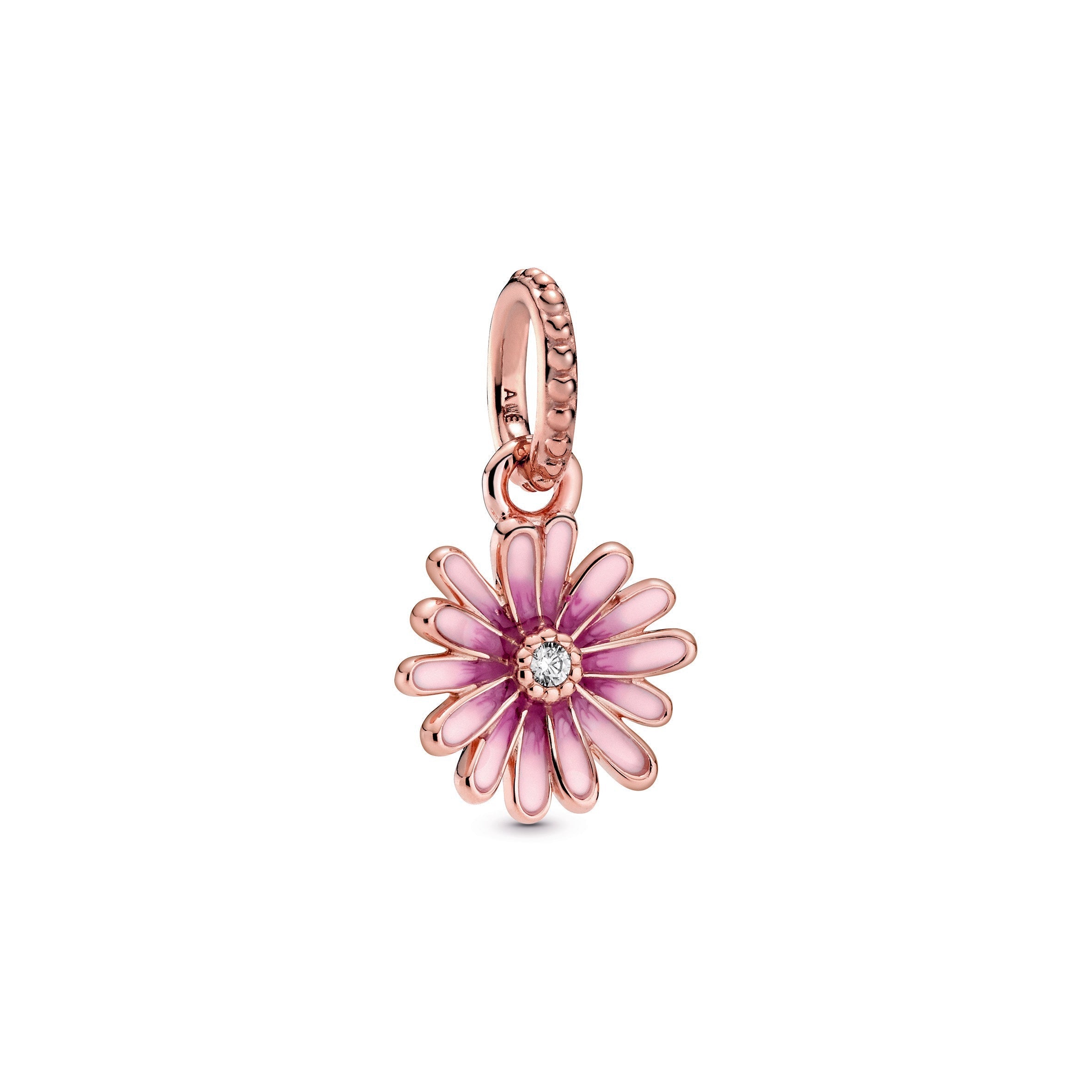 PANDORA Pink Daisy Flower Dangle Charm Charms Bracelet Charm Jewelry Gift