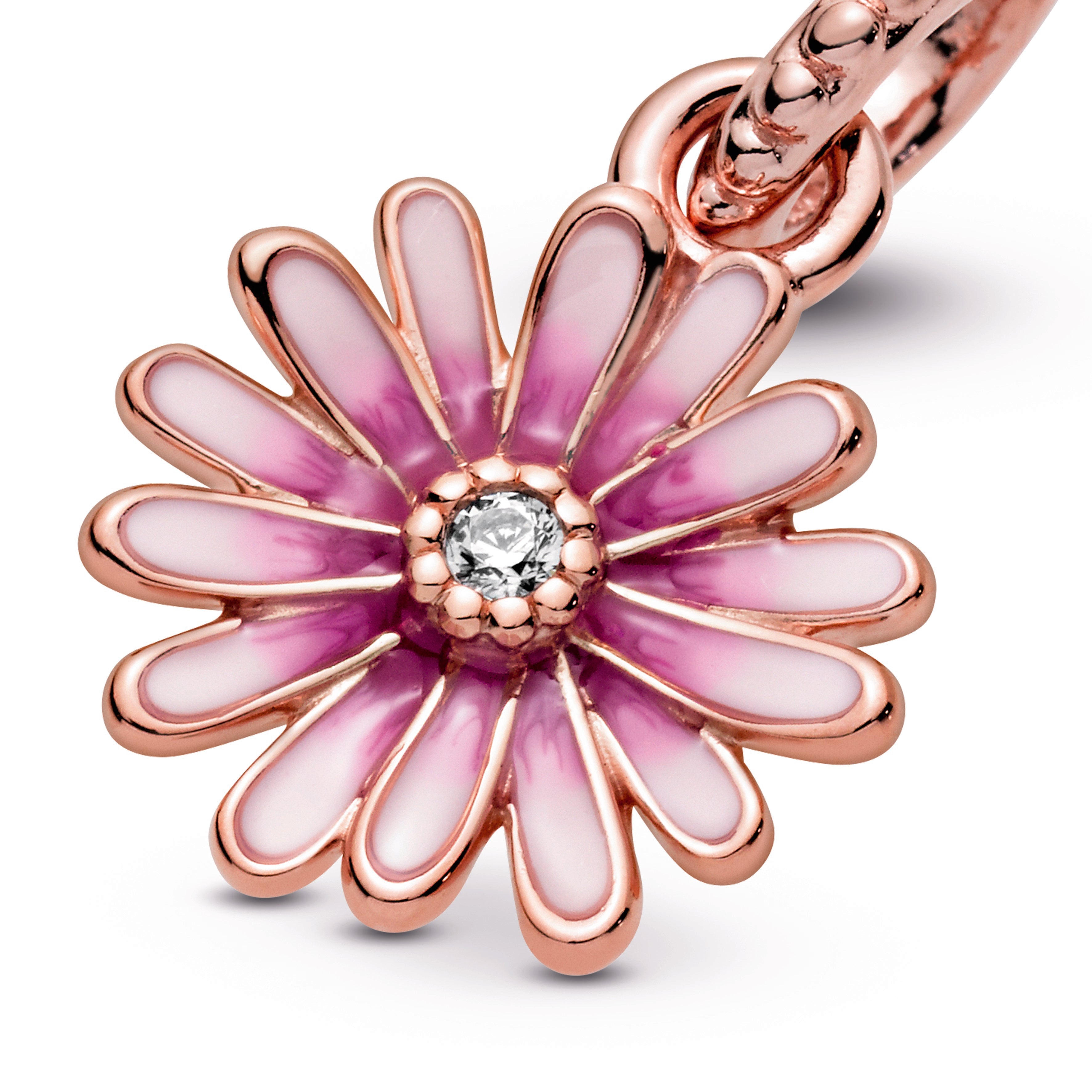 PANDORA Pink Daisy Flower Dangle Charm Charms Bracelet Charm Jewelry Gift