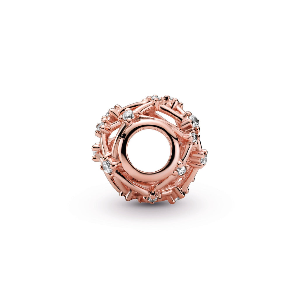 PANDORA Openwork Star Constellations Charm 14K Rose Gold Plated Unique Metal Blend Weddings Charms Bracelet Charm Jewelry Gift