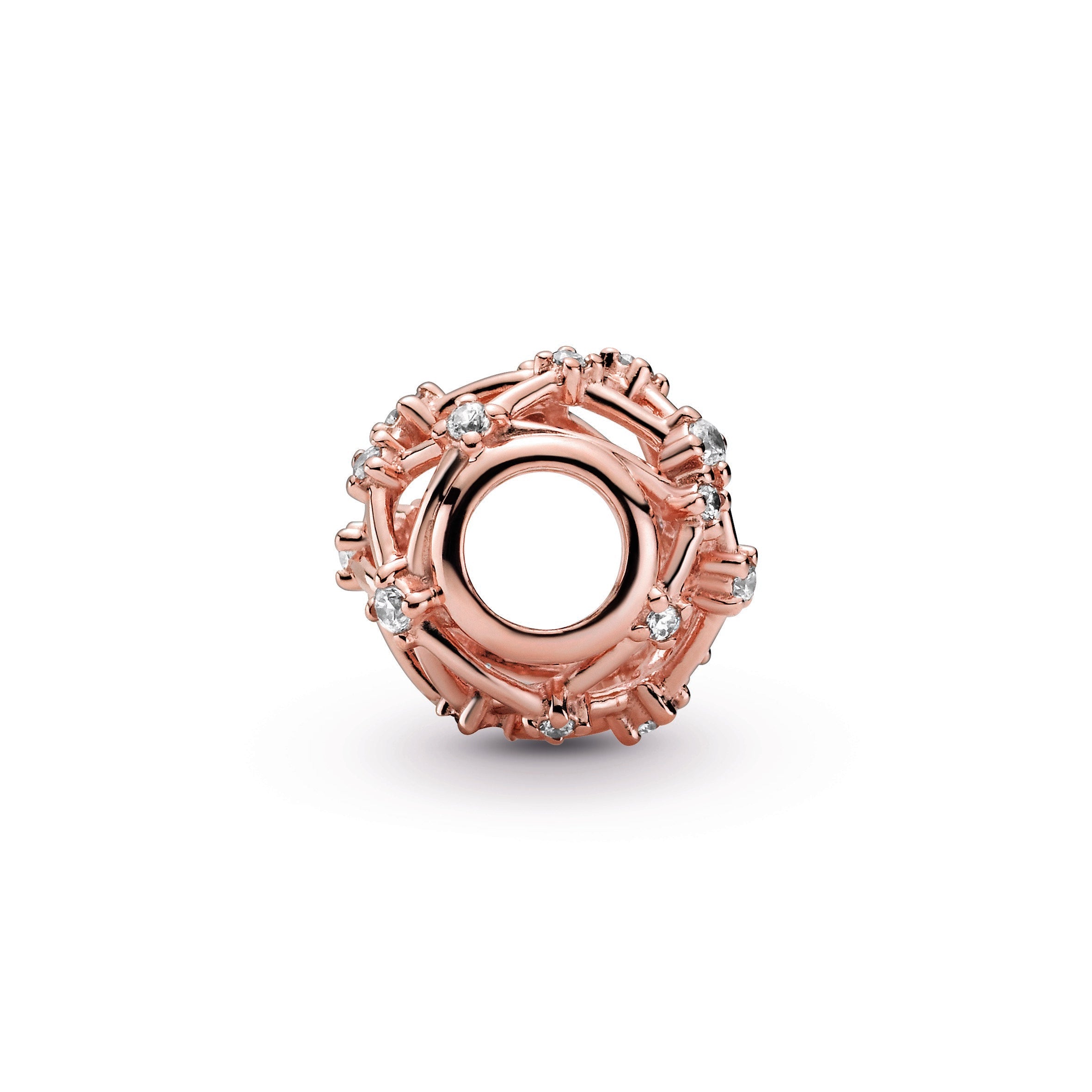 PANDORA Openwork Star Constellations Charm 14K Rose Gold Plated Unique Metal Blend Weddings Charms Bracelet Charm Jewelry Gift