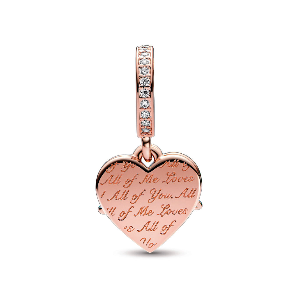 PANDORA Heart And Mum Dangle Charm 14K Rose Gold Plated Unique Metal Blend Mothers Day Charms Bracelet Charm Jewelry Gift