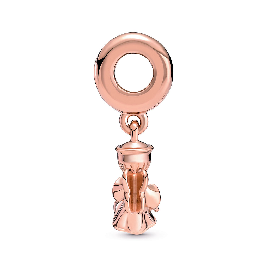 PANDORA Heart Winged Angel Dangle Charm 14K Rose Gold Plated Unique Metal Blend Occasions Charms Bracelet Charm Jewelry Gift