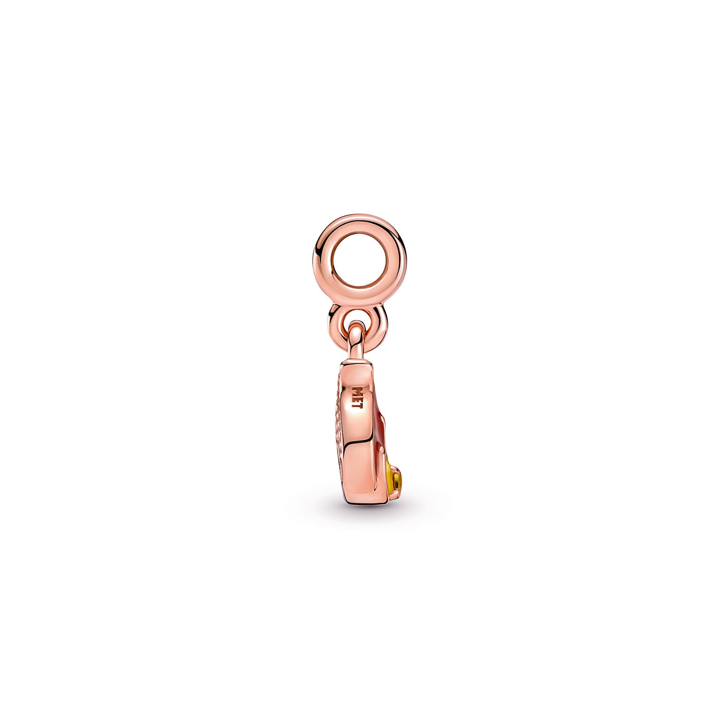 PANDORA ME Burning Flame Mini Dangle 14K Rose Gold Plated Unique Metal Blend Charms Bracelet Charm Jewelry Gift