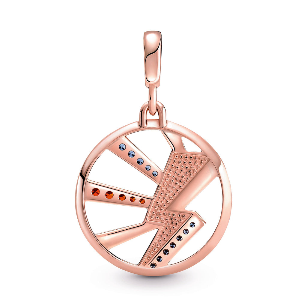 PANDORA ME Light Me Up Medallion 14K Rose Gold Plated Unique Metal Blend Charms Bracelet Charm Jewelry Gift