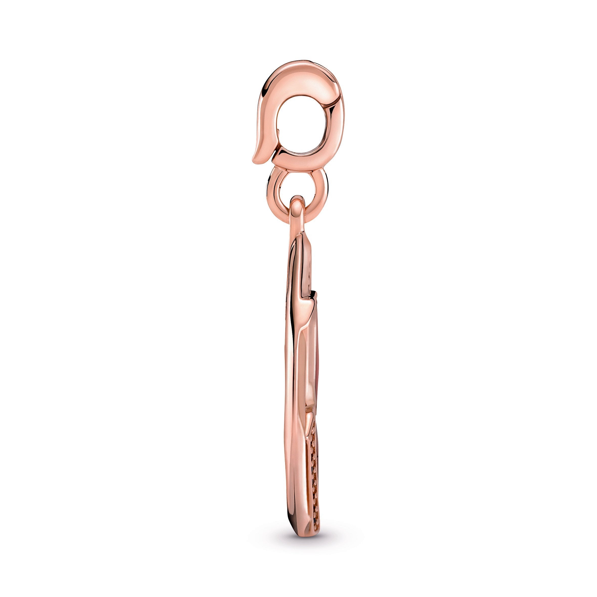 PANDORA ME Light Me Up Medallion 14K Rose Gold Plated Unique Metal Blend Charms Bracelet Charm Jewelry Gift