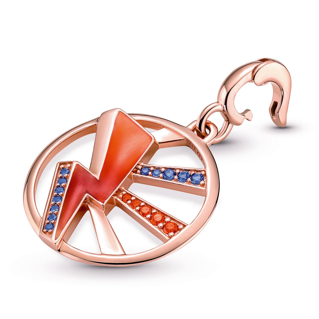 PANDORA ME Light Me Up Medallion 14K Rose Gold Plated Unique Metal Blend Charms Bracelet Charm Jewelry Gift