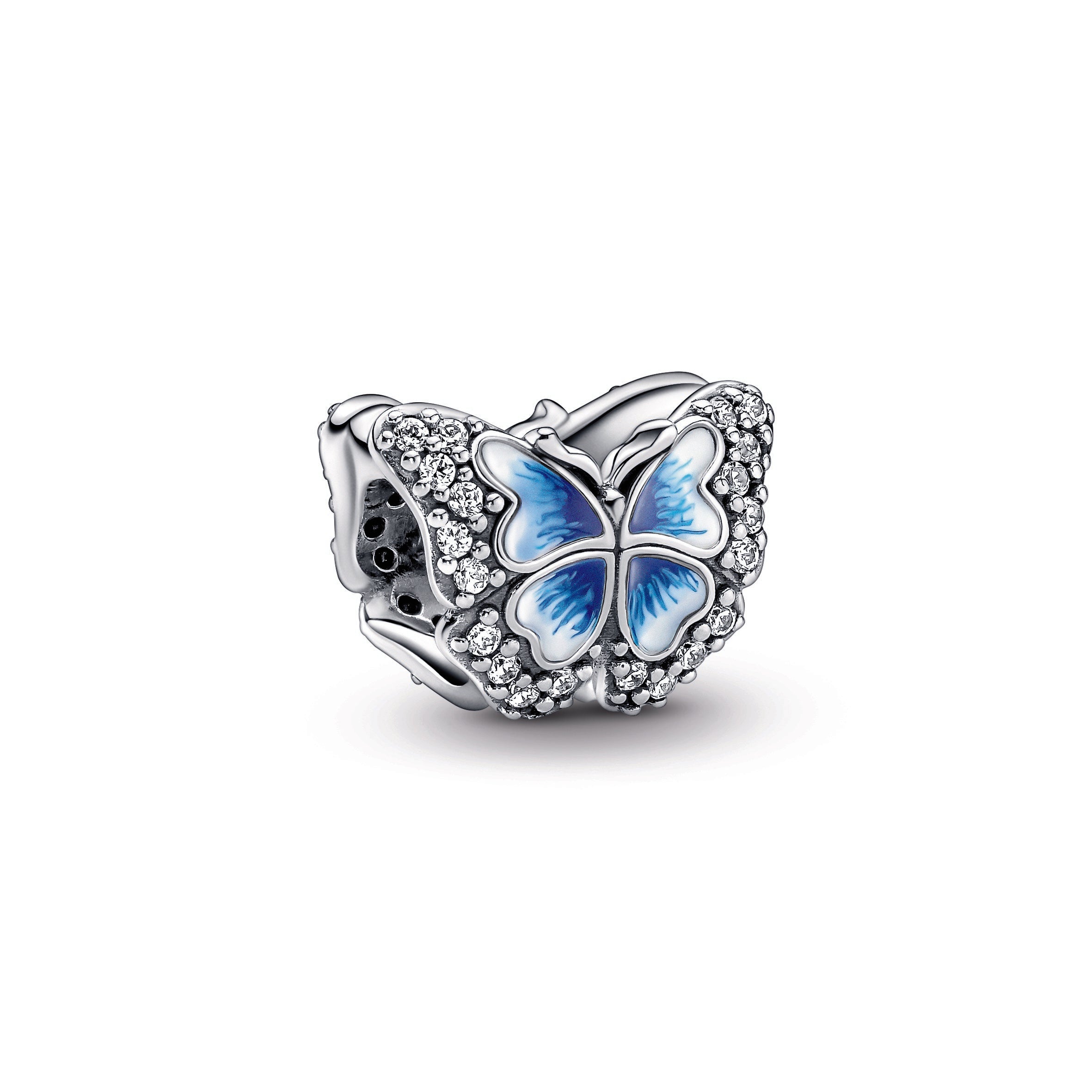 PANDORA Blue Butterfly Sparkling Charm Cubic Zirconia Charms Bracelet Charm Jewelry Gift
