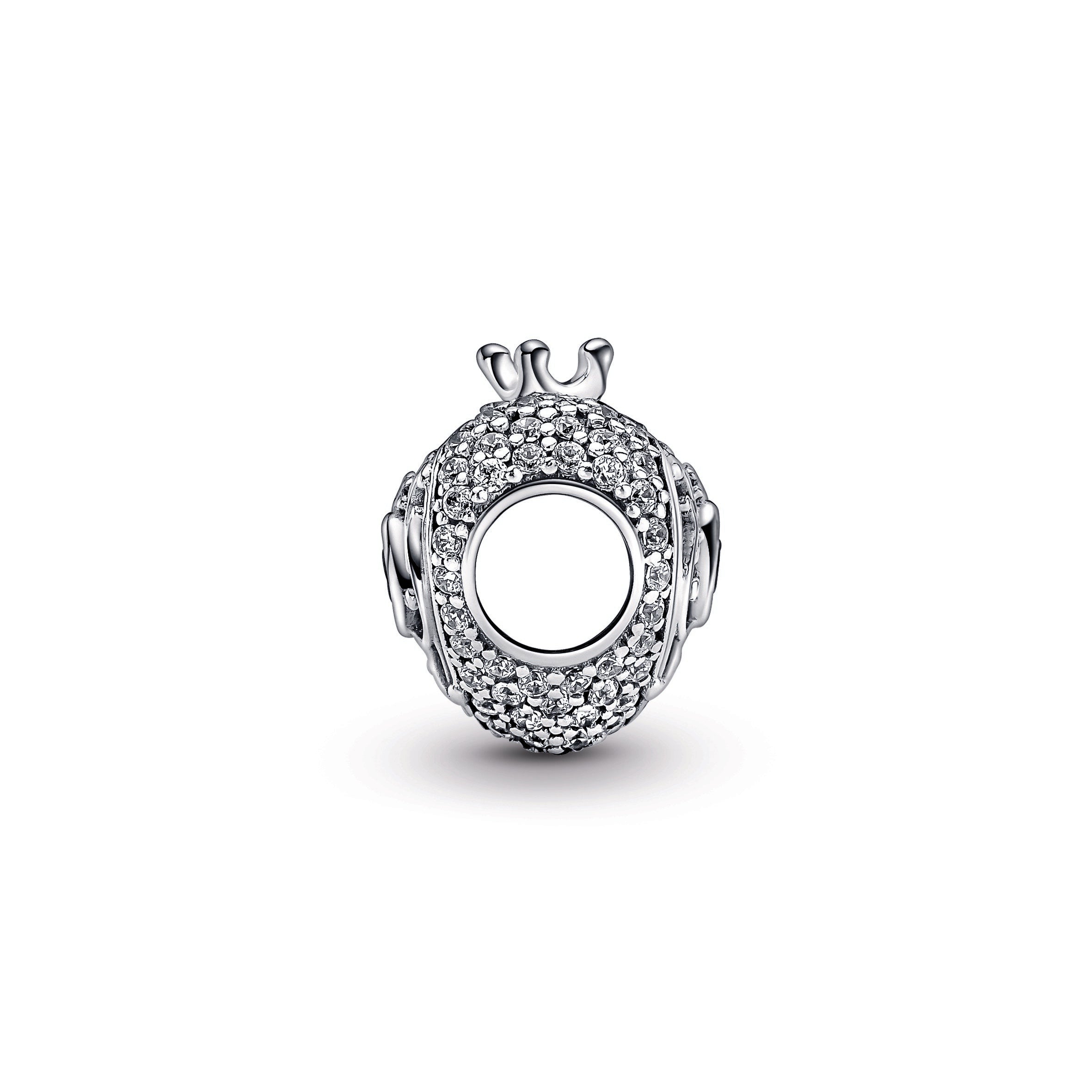 PANDORA Regal Crown And Heart Charm Cubic Zirconia Charms Bracelet Charm Jewelry Gift