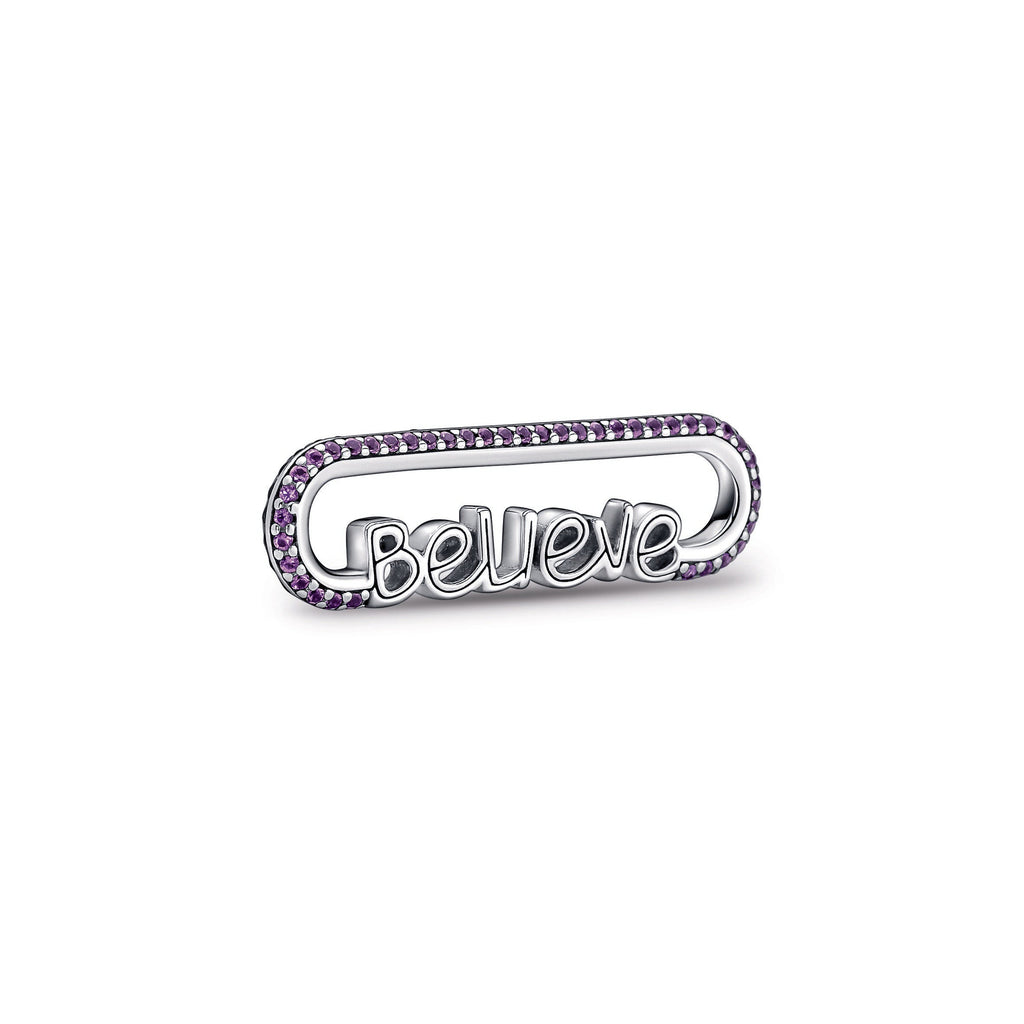 PANDORA ME Styling Believe Word Link Sterling Silver Jewelry Fashion Jewelry Gift For Women