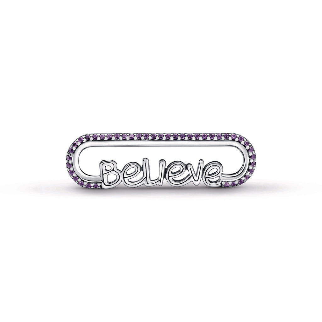 PANDORA ME Styling Believe Word Link Sterling Silver Jewelry Fashion Jewelry Gift For Women