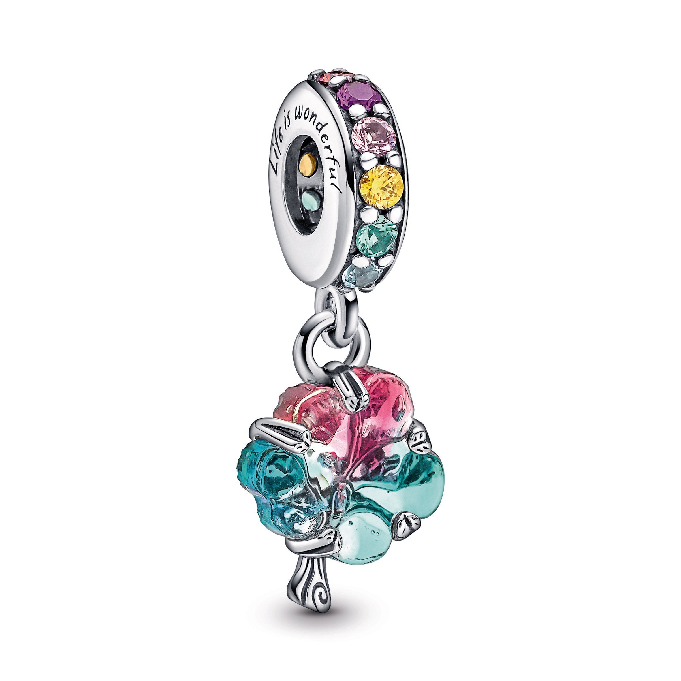 PANDORA Togetherness Tree Murano Glass Dangle Charm Charms Bracelet Charm Jewelry Gift