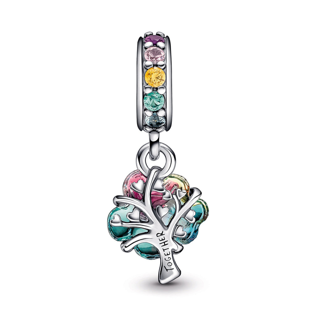 PANDORA Togetherness Tree Murano Glass Dangle Charm Charms Bracelet Charm Jewelry Gift
