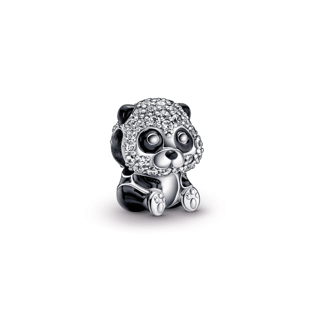 PANDORA Sparkling Cute Panda Charm Cubic Zirconia Charms Bracelet Charm Jewelry Gift