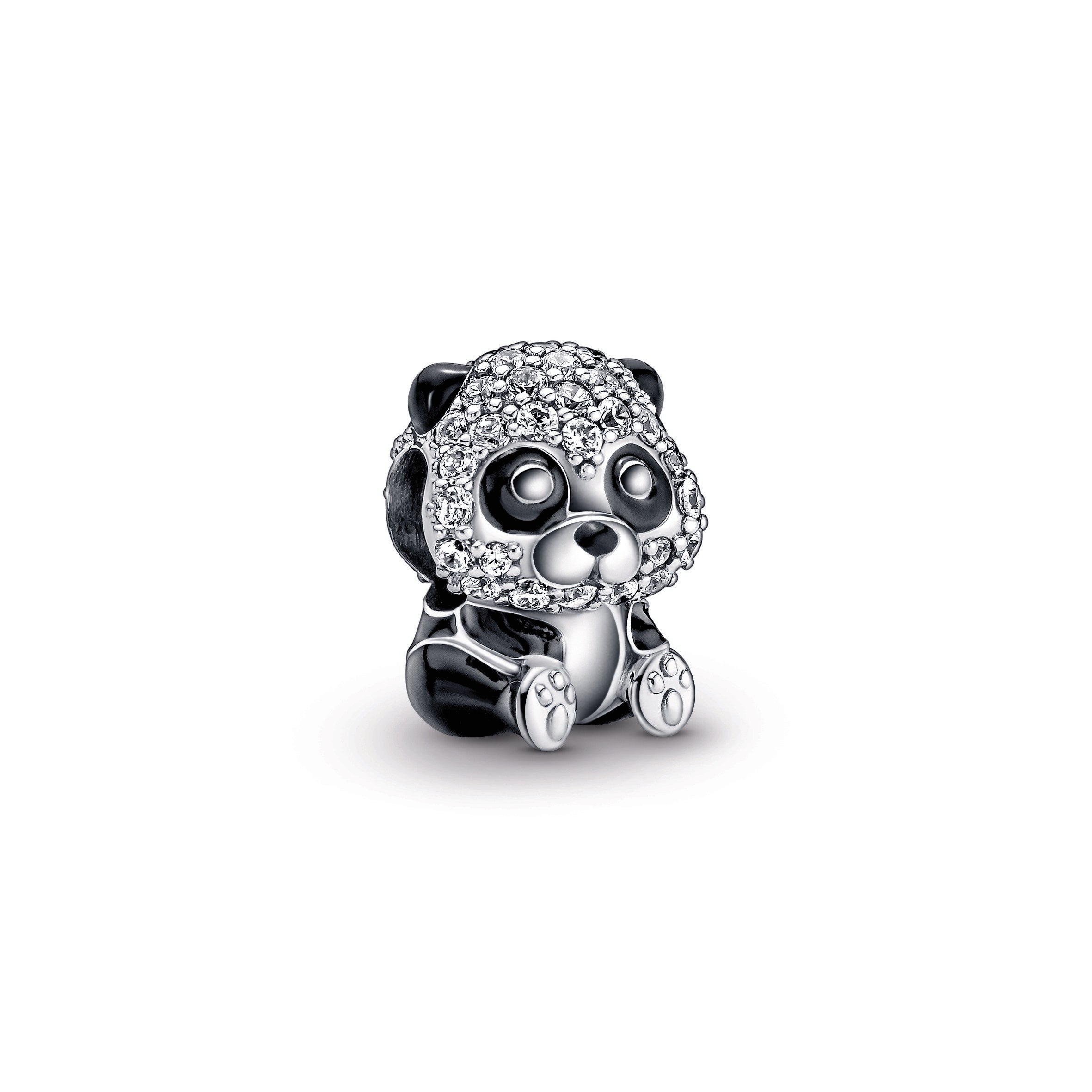 PANDORA Sparkling Cute Panda Charm Cubic Zirconia Charms Bracelet Charm Jewelry Gift