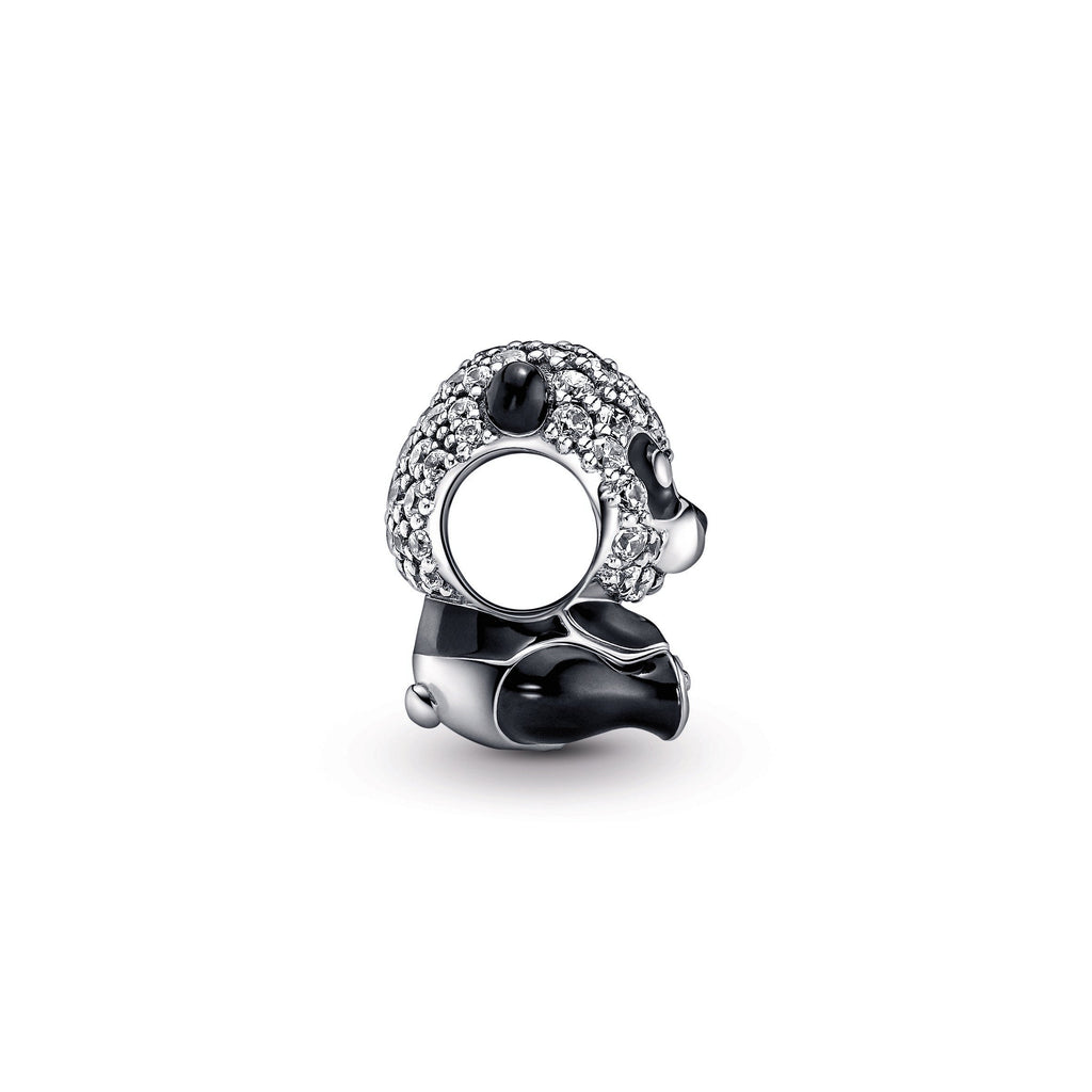 PANDORA Sparkling Cute Panda Charm Cubic Zirconia Charms Bracelet Charm Jewelry Gift