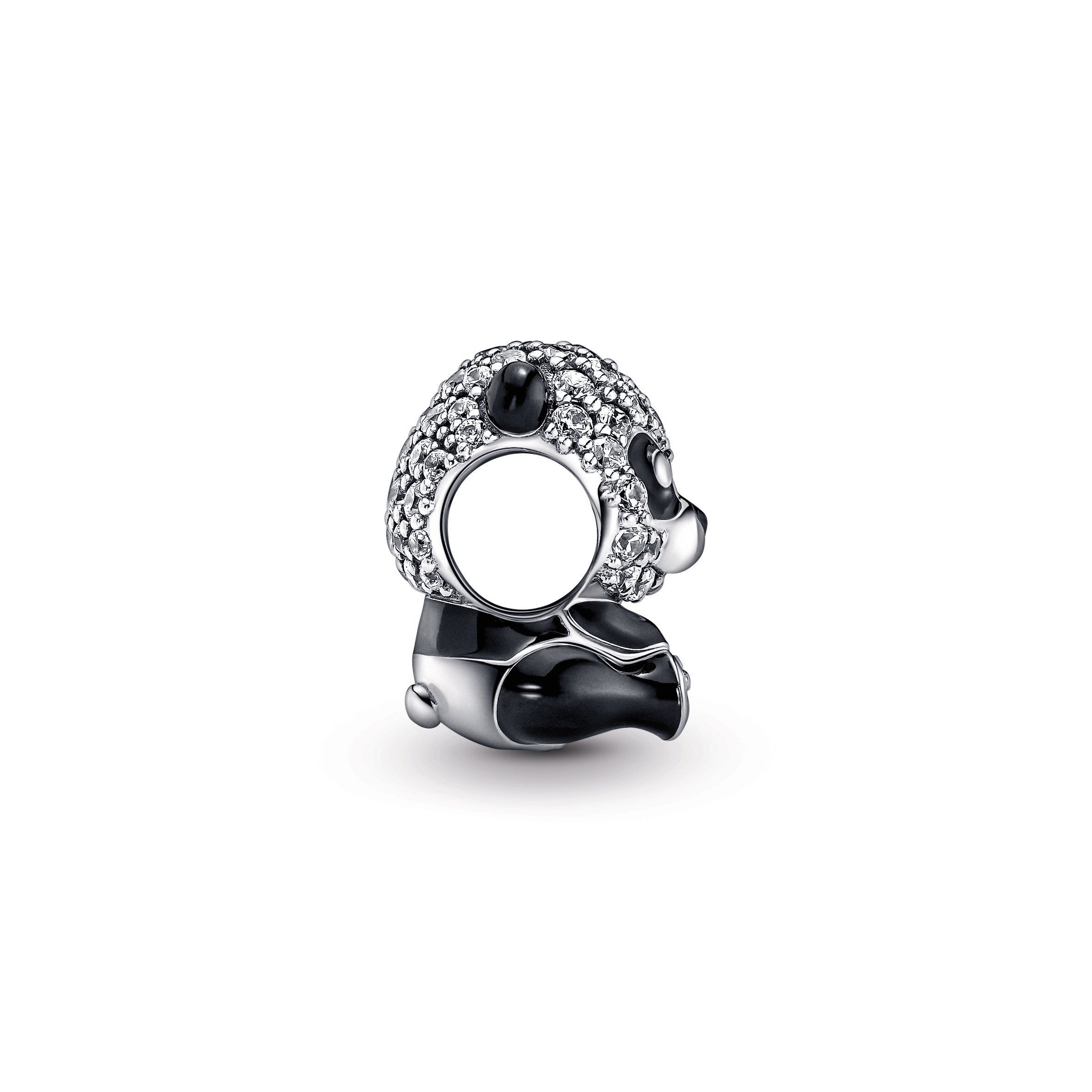PANDORA Sparkling Cute Panda Charm Cubic Zirconia Charms Bracelet Charm Jewelry Gift