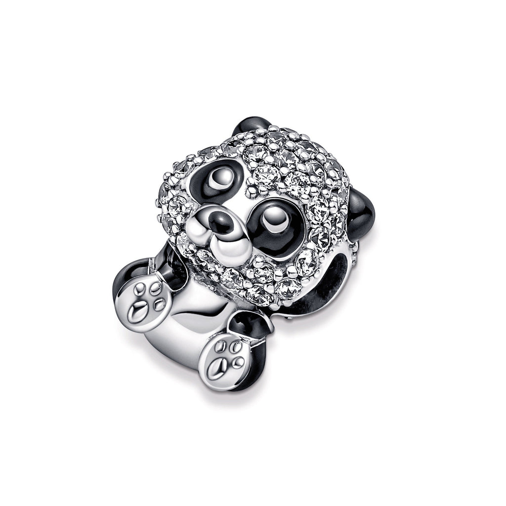 PANDORA Sparkling Cute Panda Charm Cubic Zirconia Charms Bracelet Charm Jewelry Gift