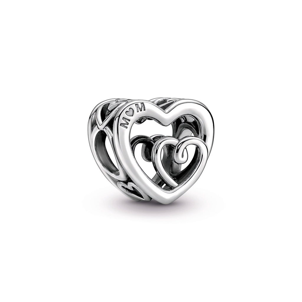 PANDORA Entwined Infinite Hearts Charm Sterling Silver Charms Bracelet Charm Jewelry Gift