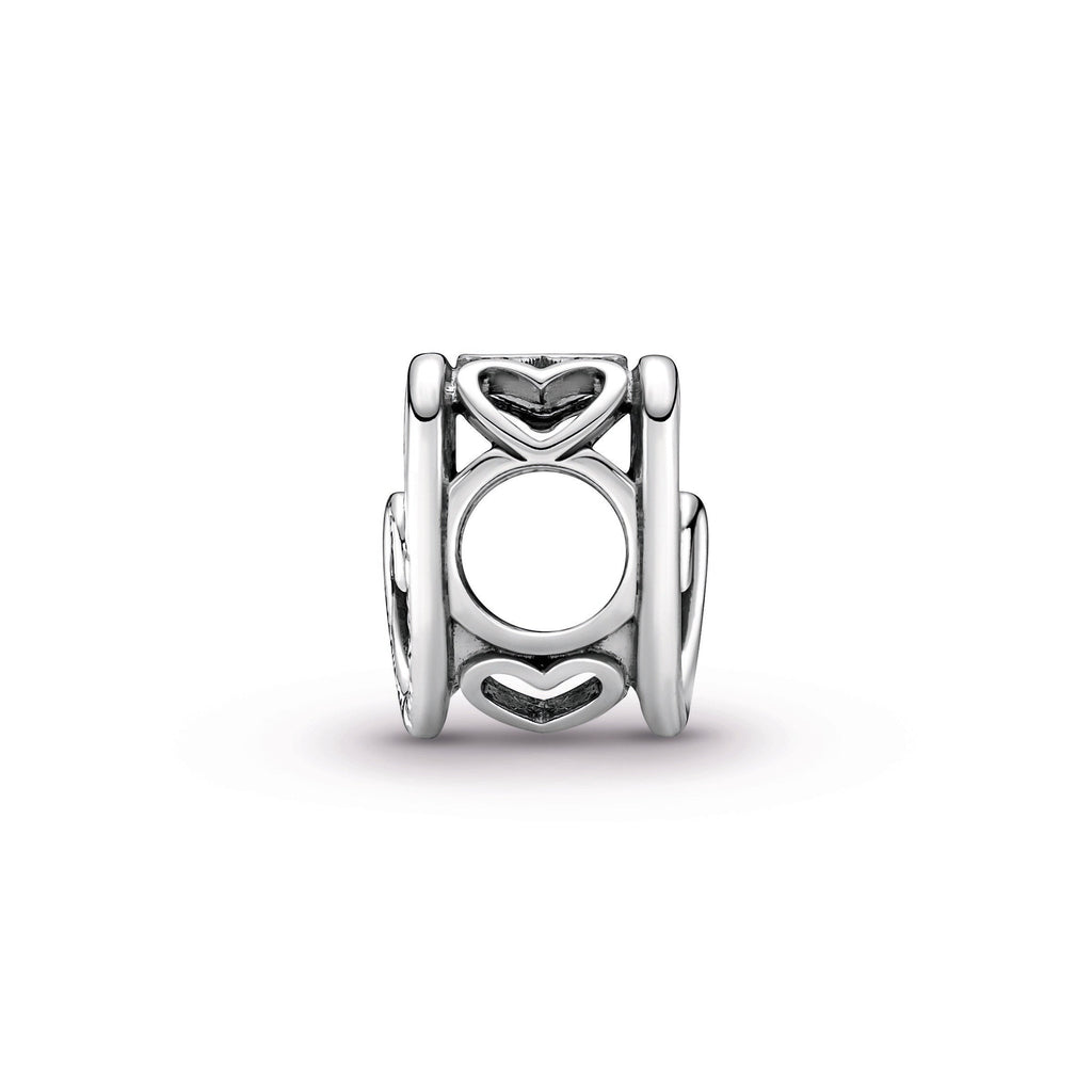 PANDORA Entwined Infinite Hearts Charm Sterling Silver Charms Bracelet Charm Jewelry Gift