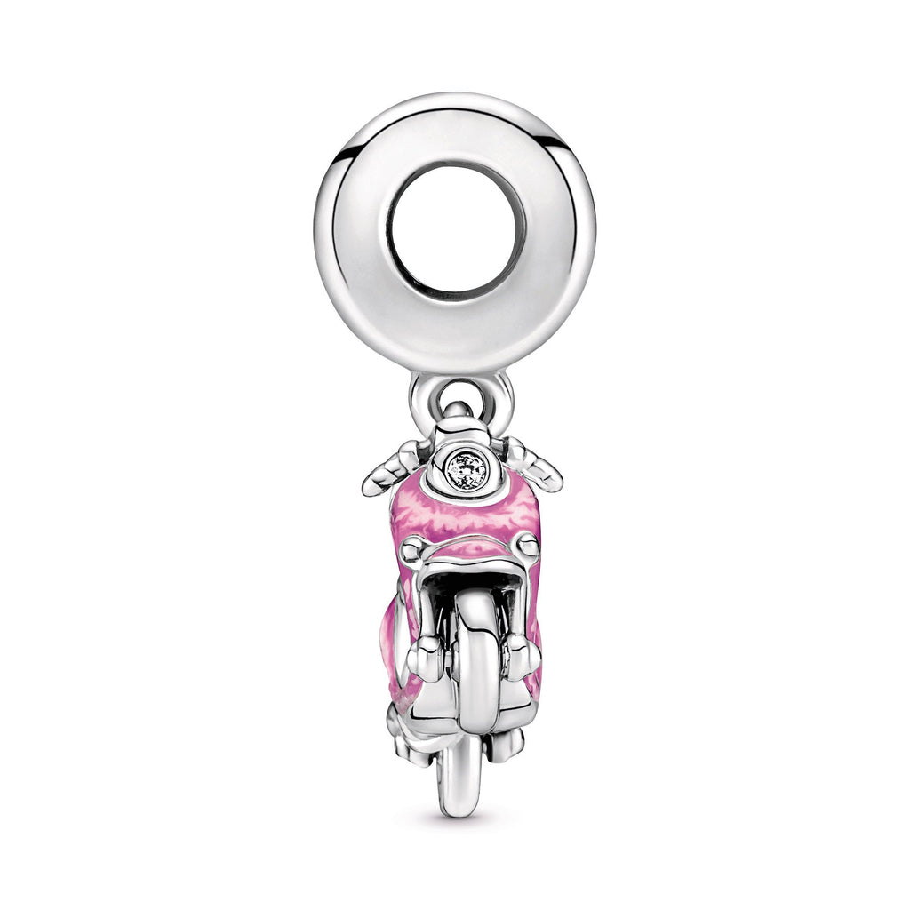 PANDORA Pink Scooter Dangle Charm Enamel Charms Bracelet Charm Jewelry Gift