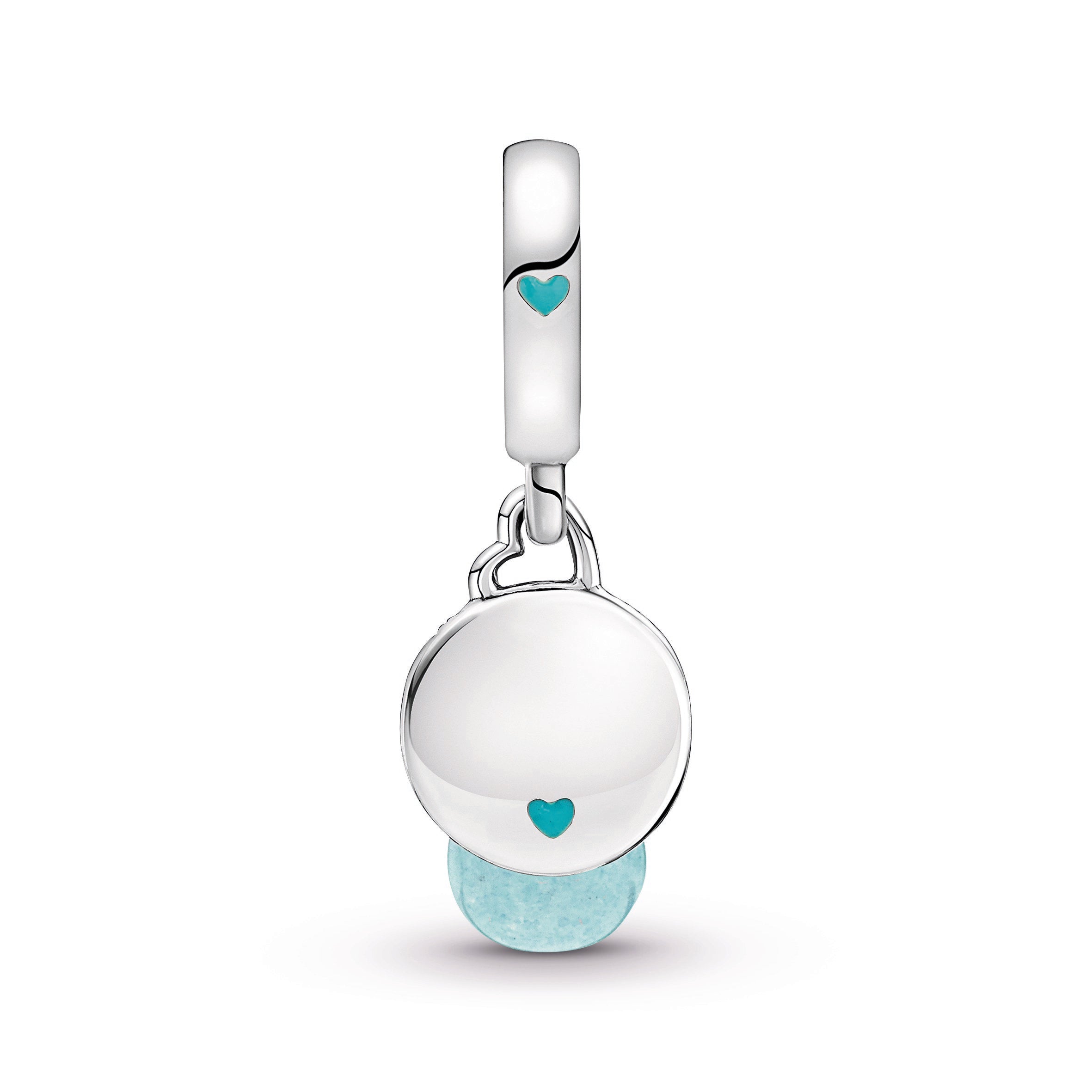 PANDORA Glow-in-the-dark Lightbulb Double Dangle Charm Cubic Zirconia Charms Bracelet Charm Jewelry Gift
