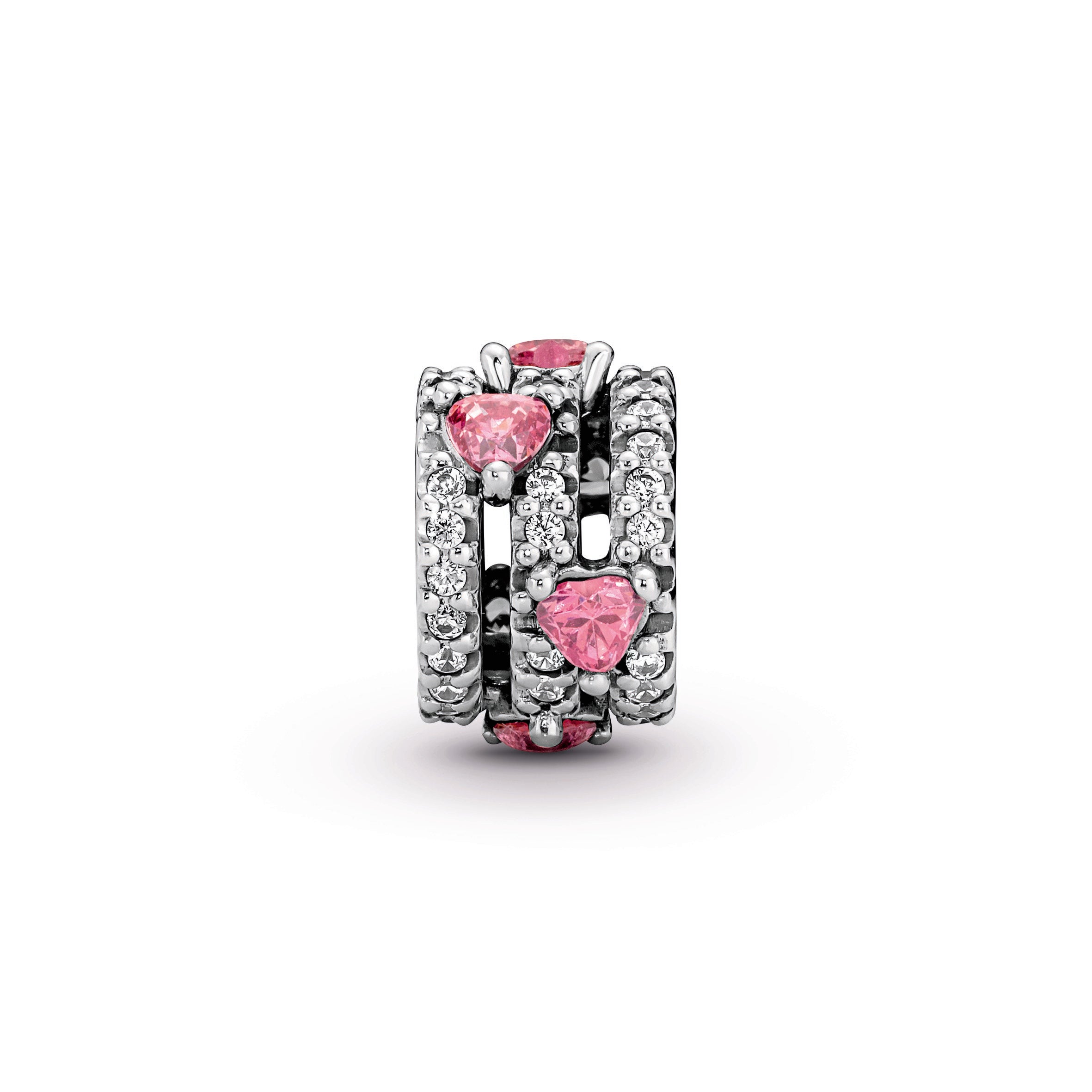PANDORA Sparkling Triple Halo Hearts Charm Cubic Zirconia Occasions Charms Bracelet Charm Jewelry Gift
