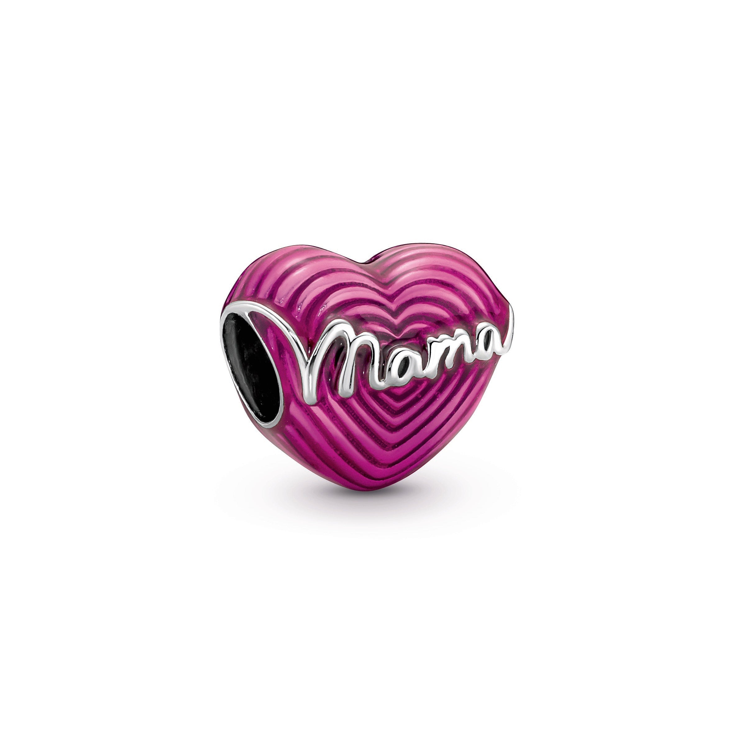 PANDORA Radiating Love Mama Heart Charm Enamel Charms Bracelet Charm Jewelry Gift
