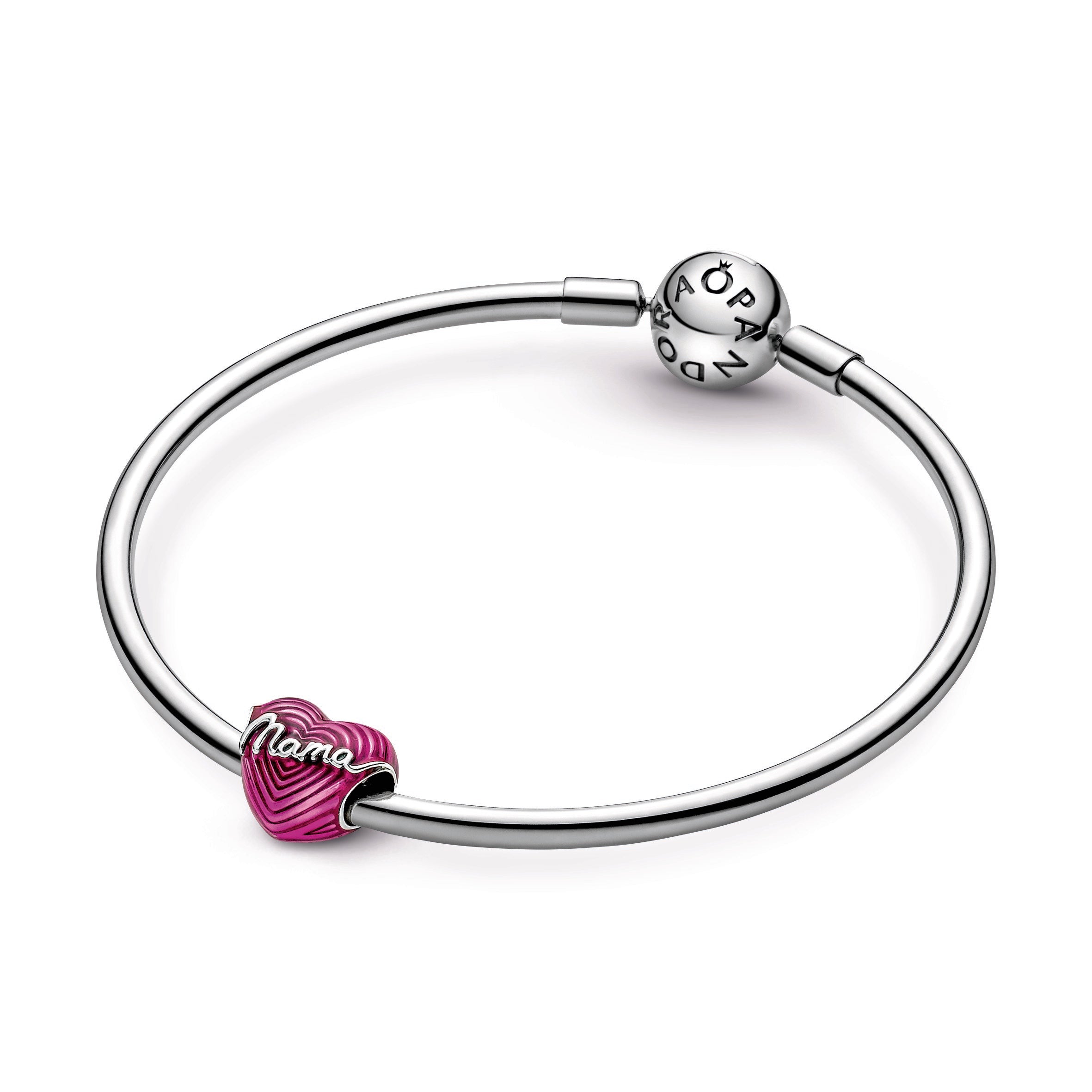 PANDORA Radiating Love Mama Heart Charm Enamel Charms Bracelet Charm Jewelry Gift