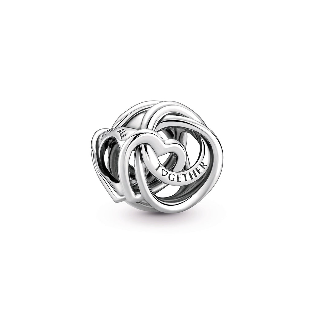 PANDORA Family Always Encircled Heart Charm Sterling Silver Family And Friends Charms Bracelet Charm Jewelry Gift