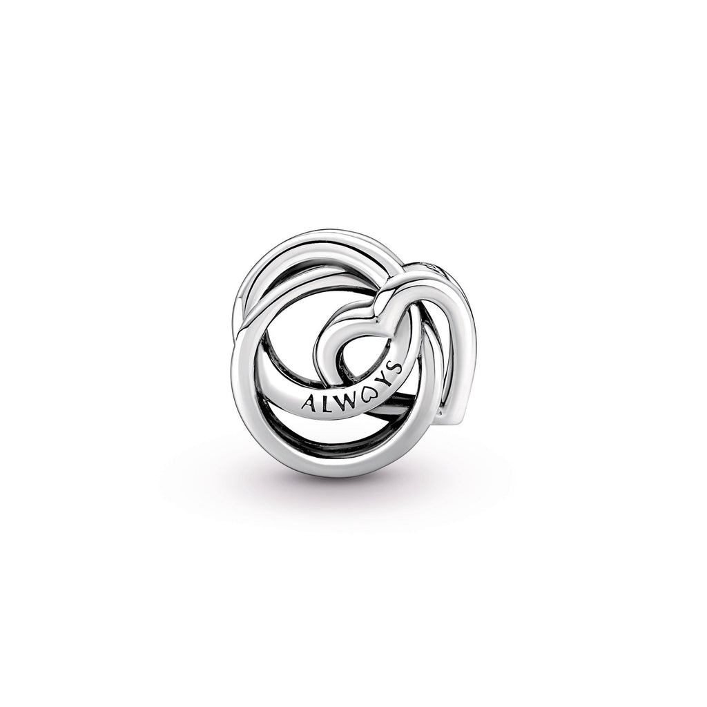 PANDORA Family Always Encircled Heart Charm Sterling Silver Family And Friends Charms Bracelet Charm Jewelry Gift