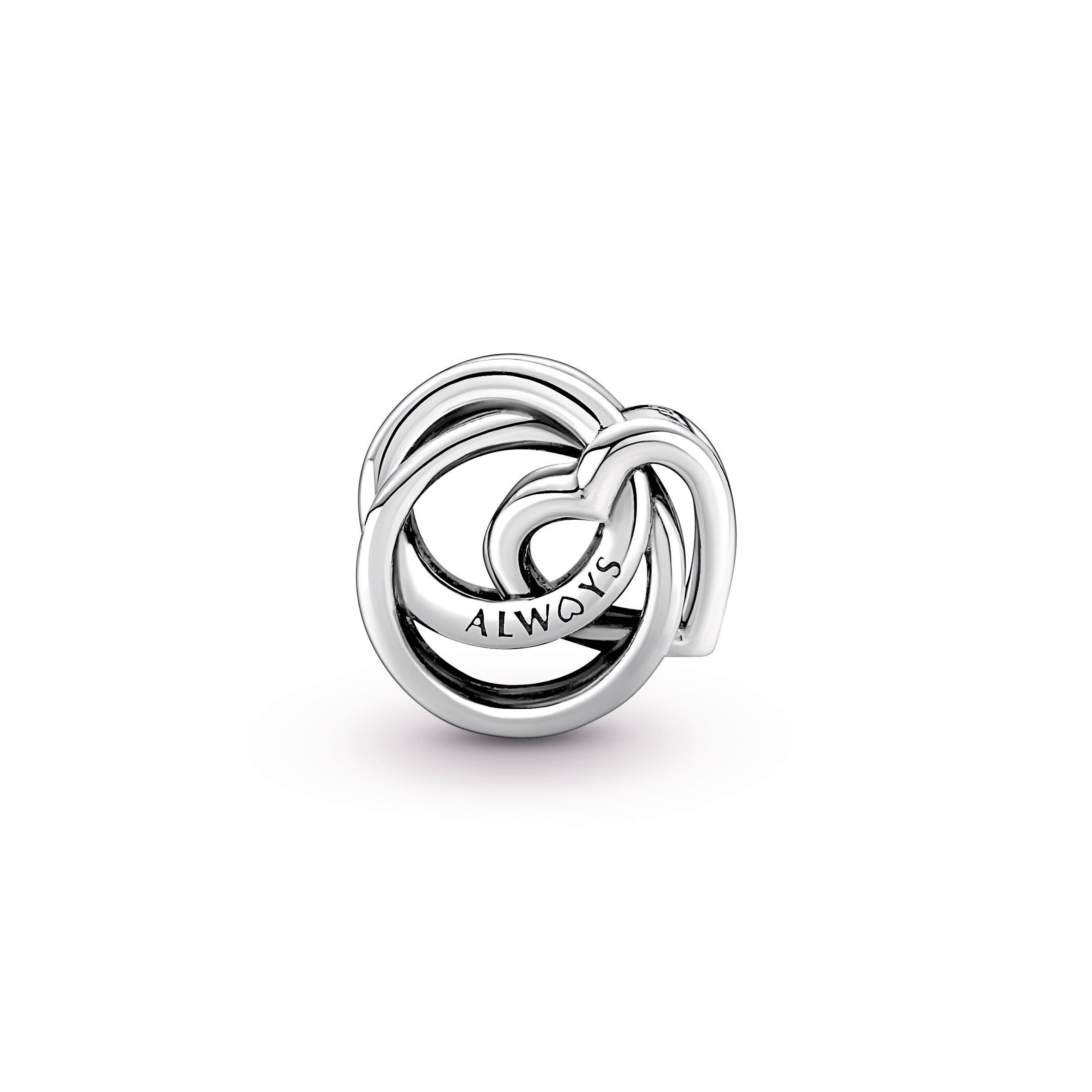 PANDORA Family Always Encircled Heart Charm Sterling Silver Family And Friends Charms Bracelet Charm Jewelry Gift