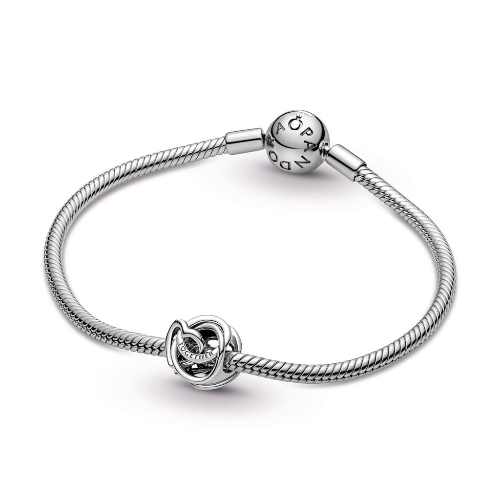 PANDORA Family Always Encircled Heart Charm Sterling Silver Family And Friends Charms Bracelet Charm Jewelry Gift