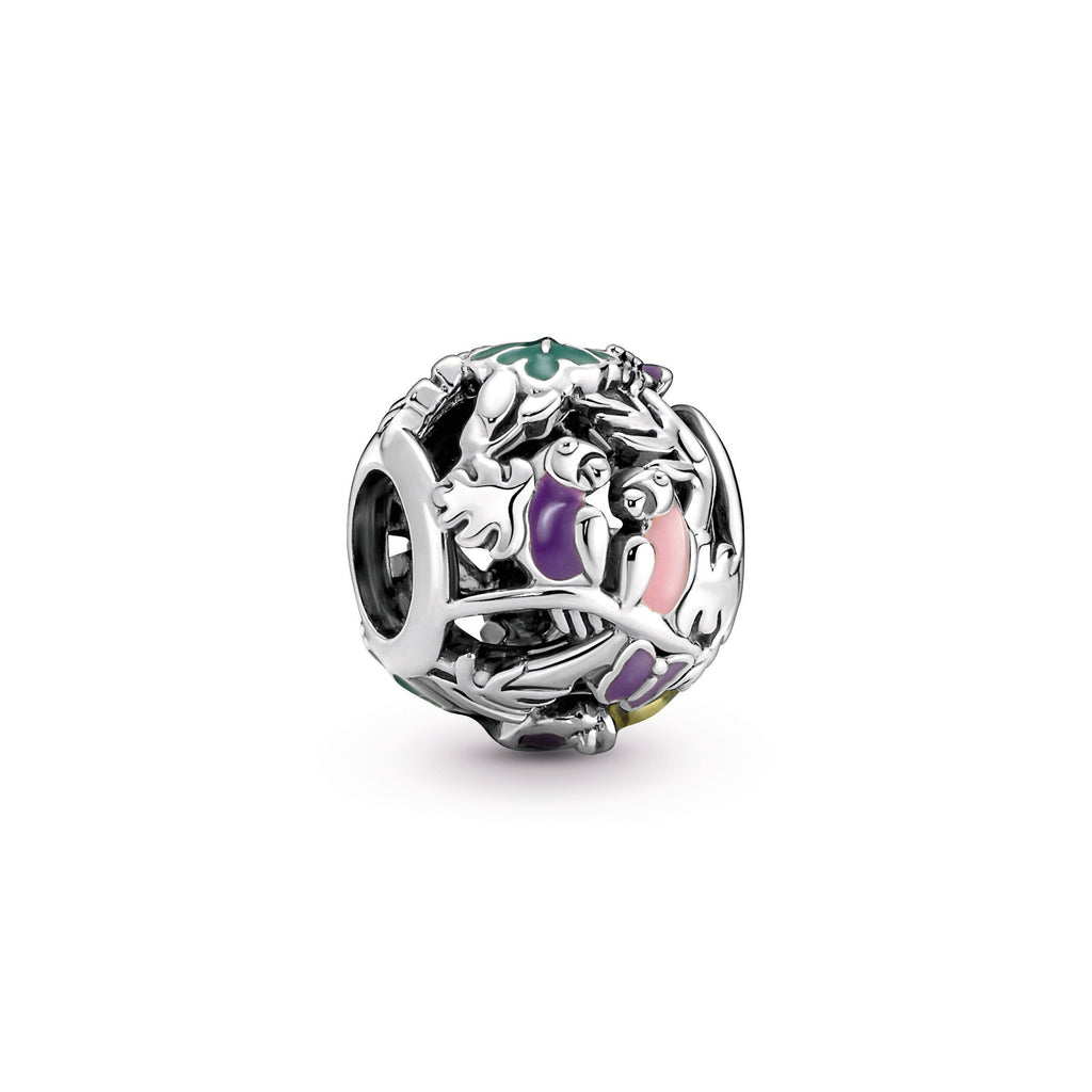 PANDORA Jungle Creatures And Leaves Charm Enamel Charms Bracelet Charm Jewelry Gift